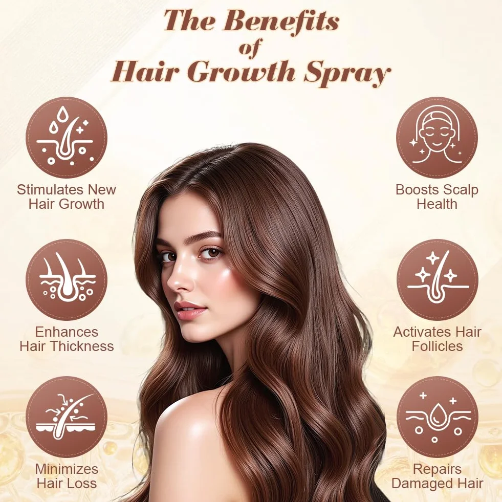 Sérum Spray Cabello Crecimiento con Romero y Jengibre, 60ml, No Graso, Anticaída
