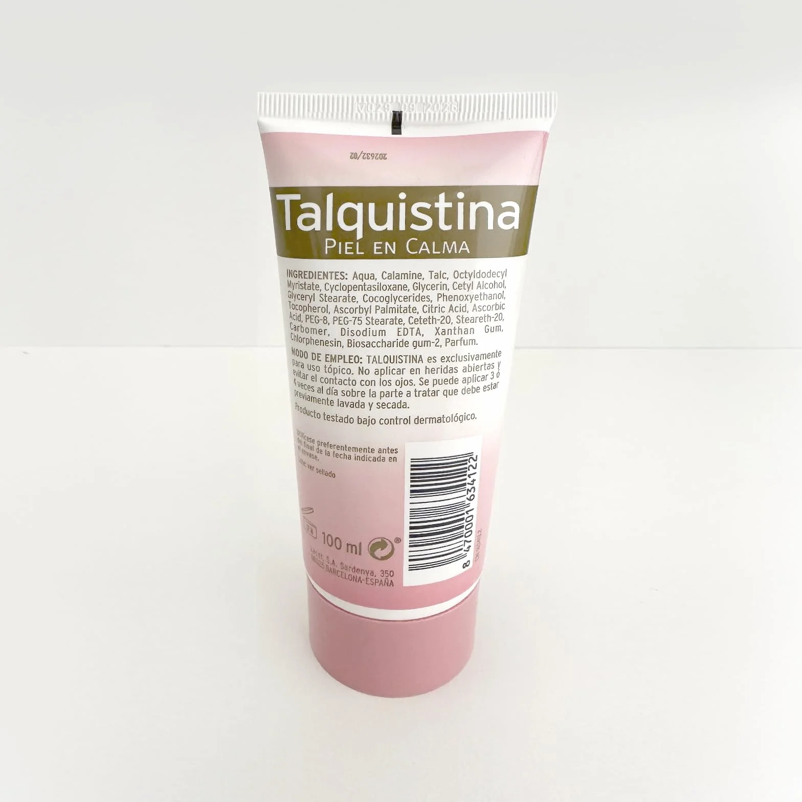 TALQUISTINA Crema 100 ml Alivia Irritaciones Picores Sudor Acción Balsámica Calmante