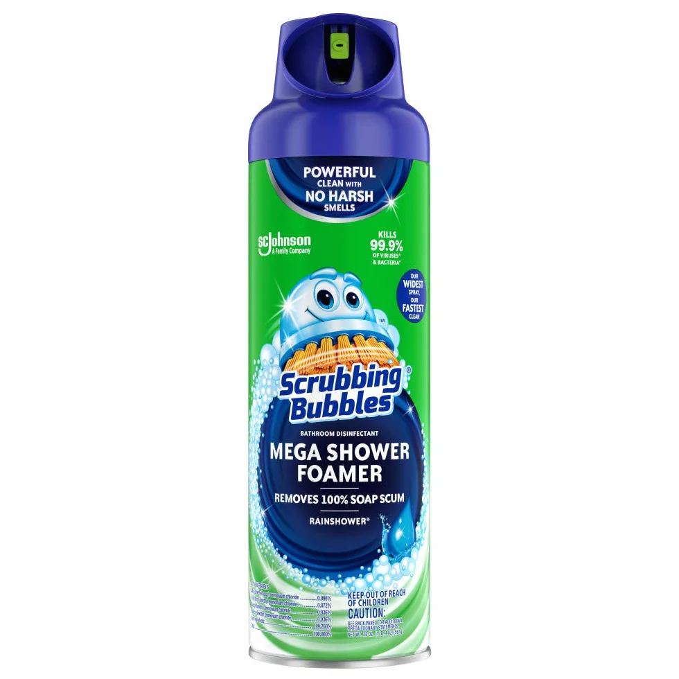 Scrubbing Bubbles Mega Shower Foamer Aerosol, 20 Ounce by Scrubbing Bubbles