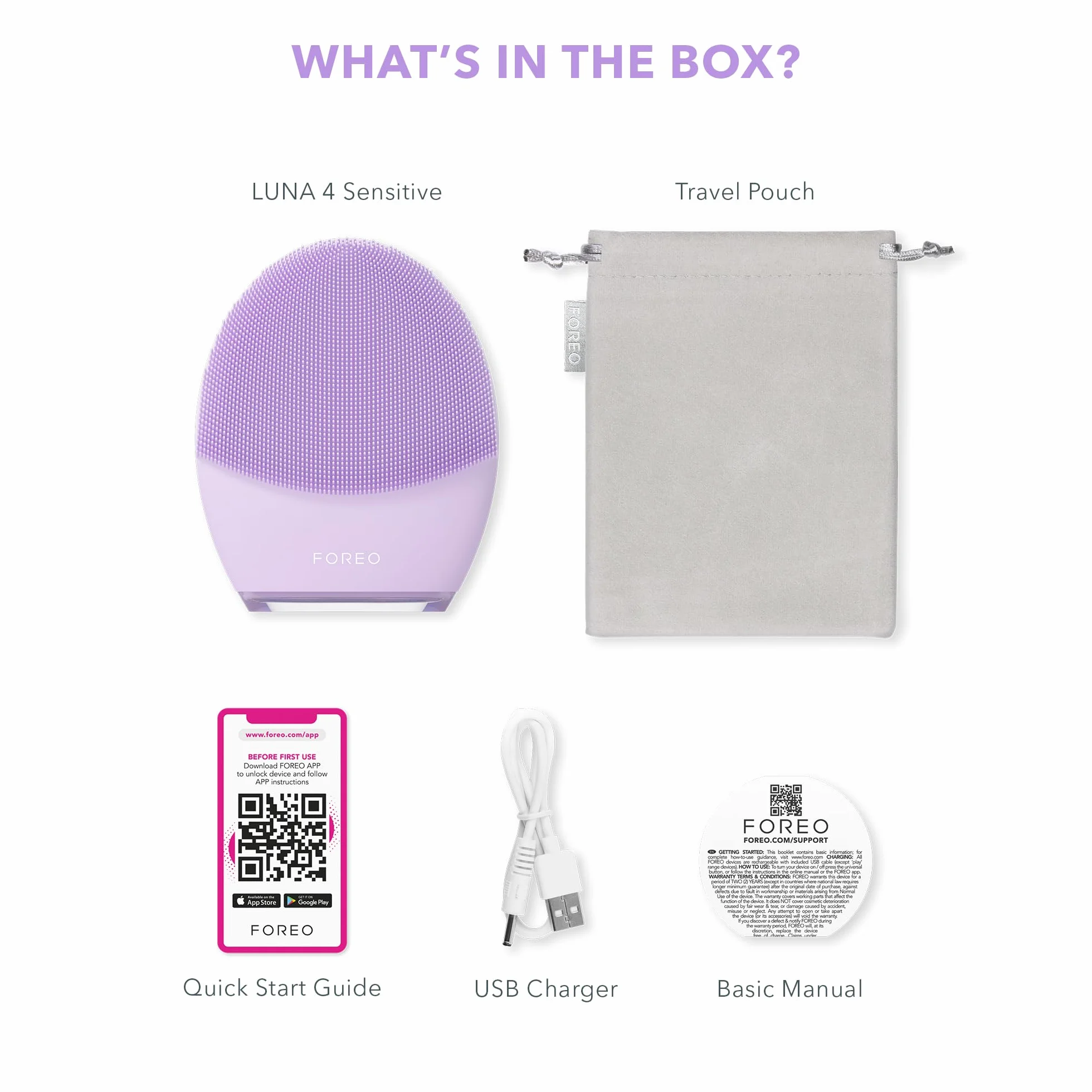 FOREO LUNA 4 Cepillo de limpieza facial reafirmante antienvejecimiento