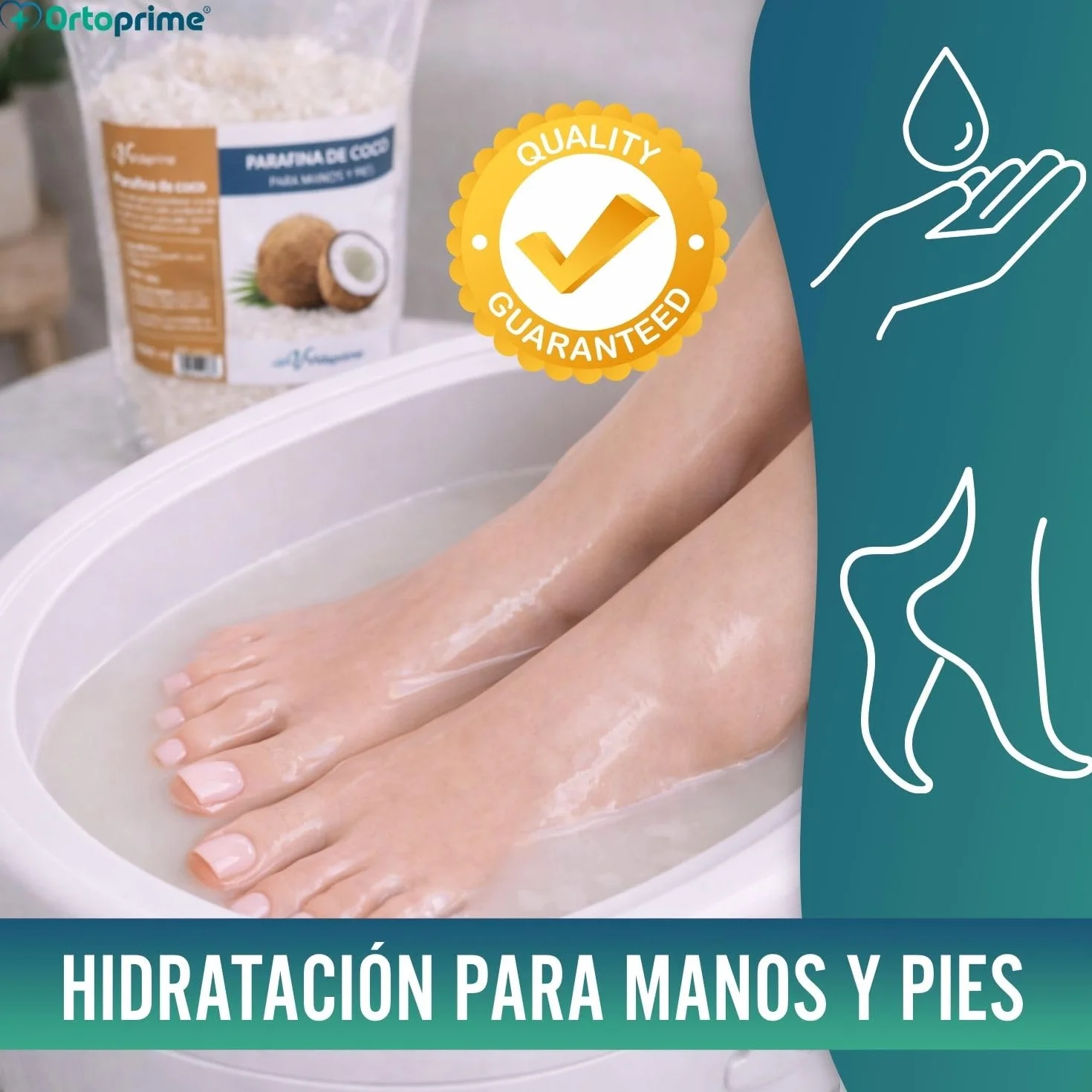 Parafina para Manos y Pies Pack 3x3000ml Profesional Hidratante Coco