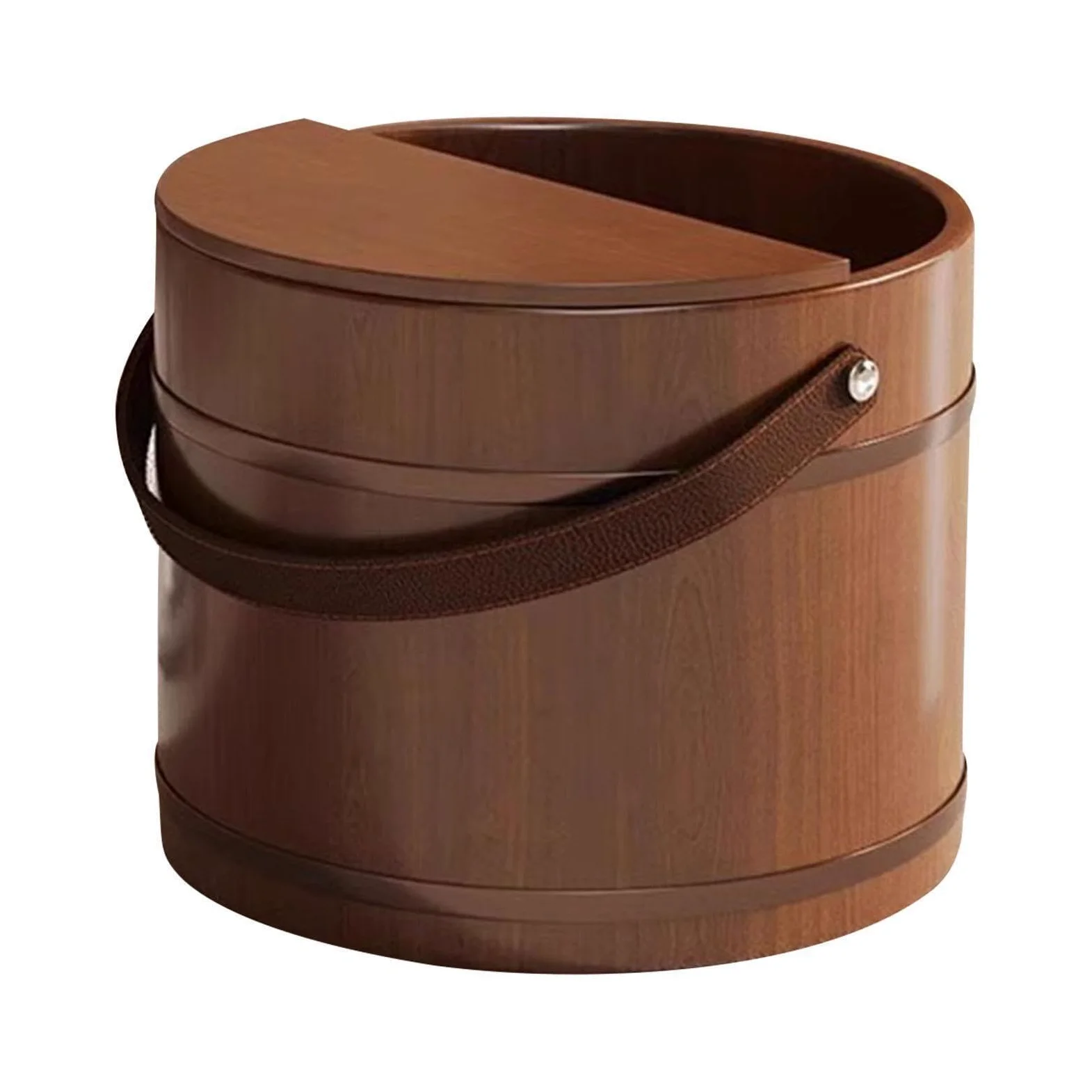 Lavabo de Para madera para remojo de pies. Lave sus pies cómodamente con este cubo para pediluvio. Relajación diaria en casa con asa. Lavabo Para madera para remojo y pedicura.