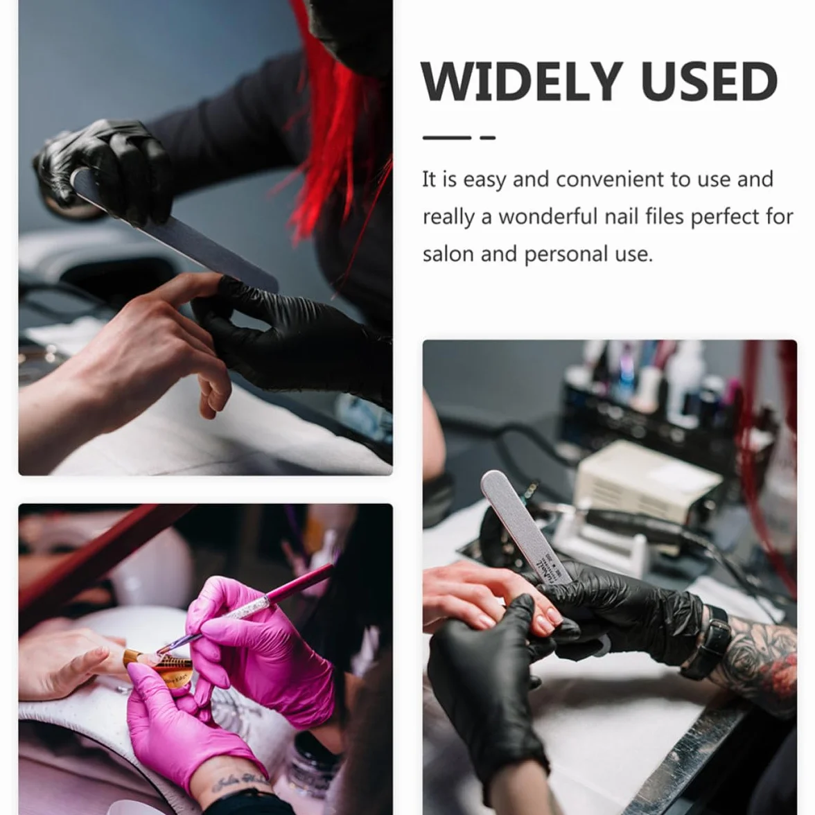 8 Limas de Uñas Plegables de Metal Diseño Doble Cara, Portátiles y Fáciles de Guardar para Manicura en Casa o Salón de Uñas