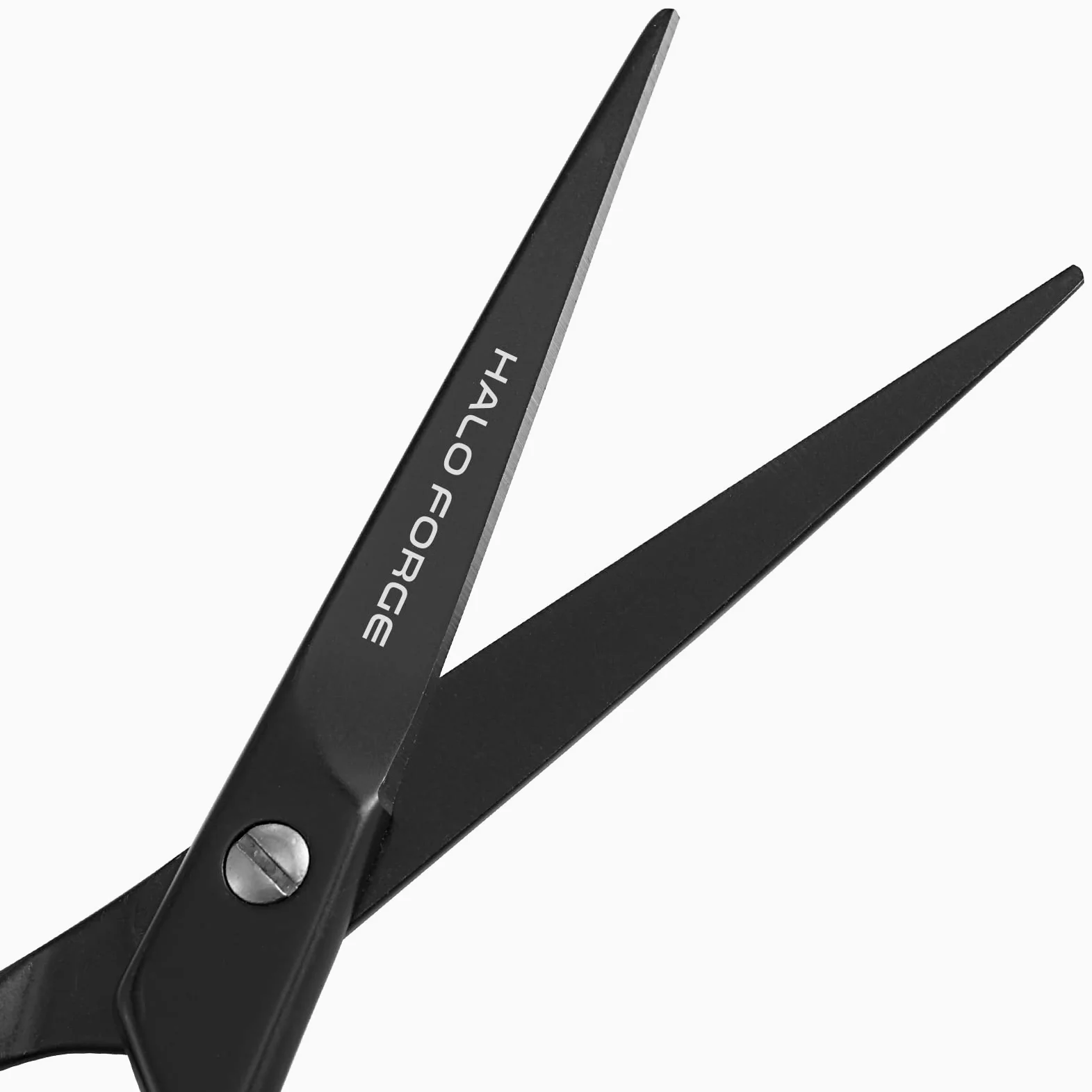 HALO FORGE Tijeras para barba y bigote – Pequeña hoja recta de corte de precisión de acero inoxidable – Tijeras de aseo afiladas para el cuidado personal, cabello facial y cuerpo – Regalo para mujeres