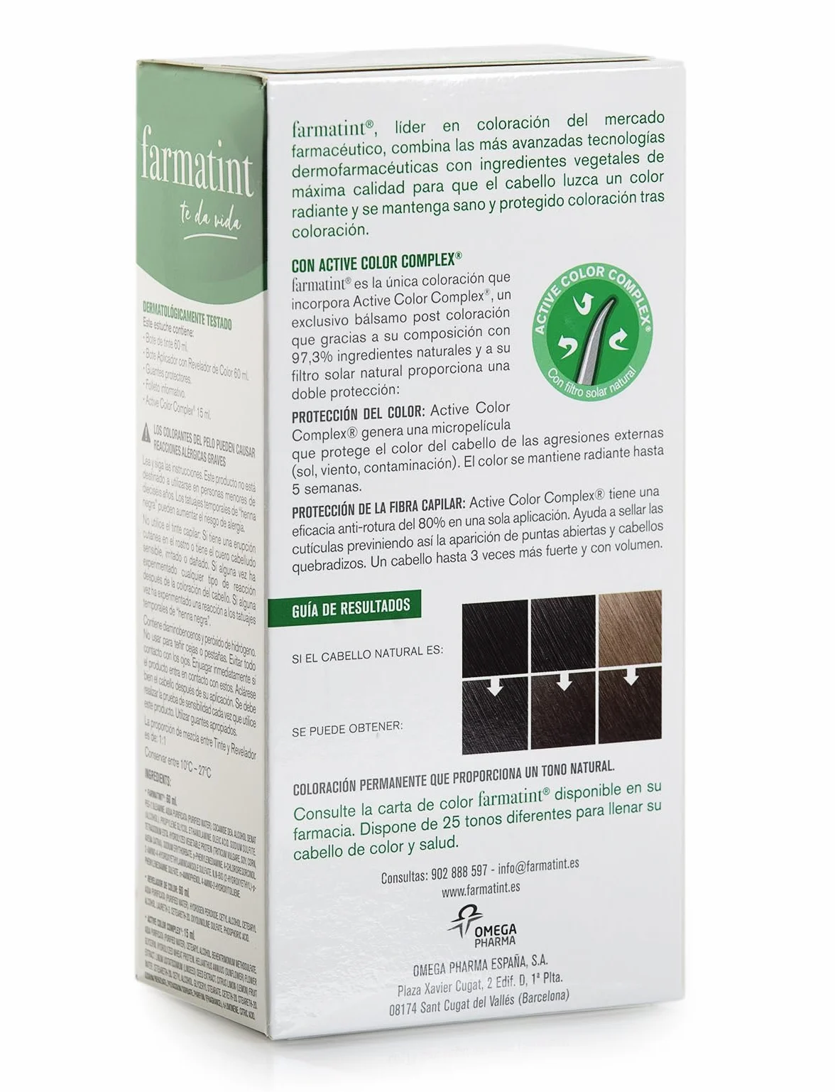 Farmatint Gel de Coloración Capilar Permanente 5N Castaño Claro
