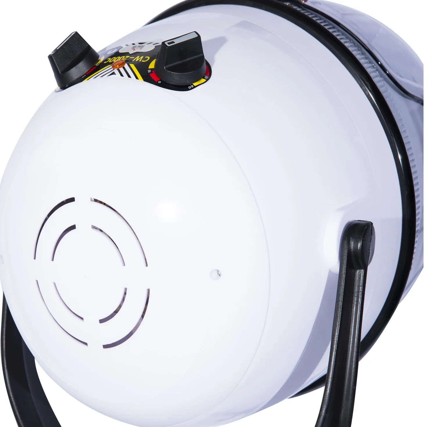 HOMCOM Campana Casco Secador De Pelo 80W Secador De Peluqueria Con Capucha Y Tripode, Blanco