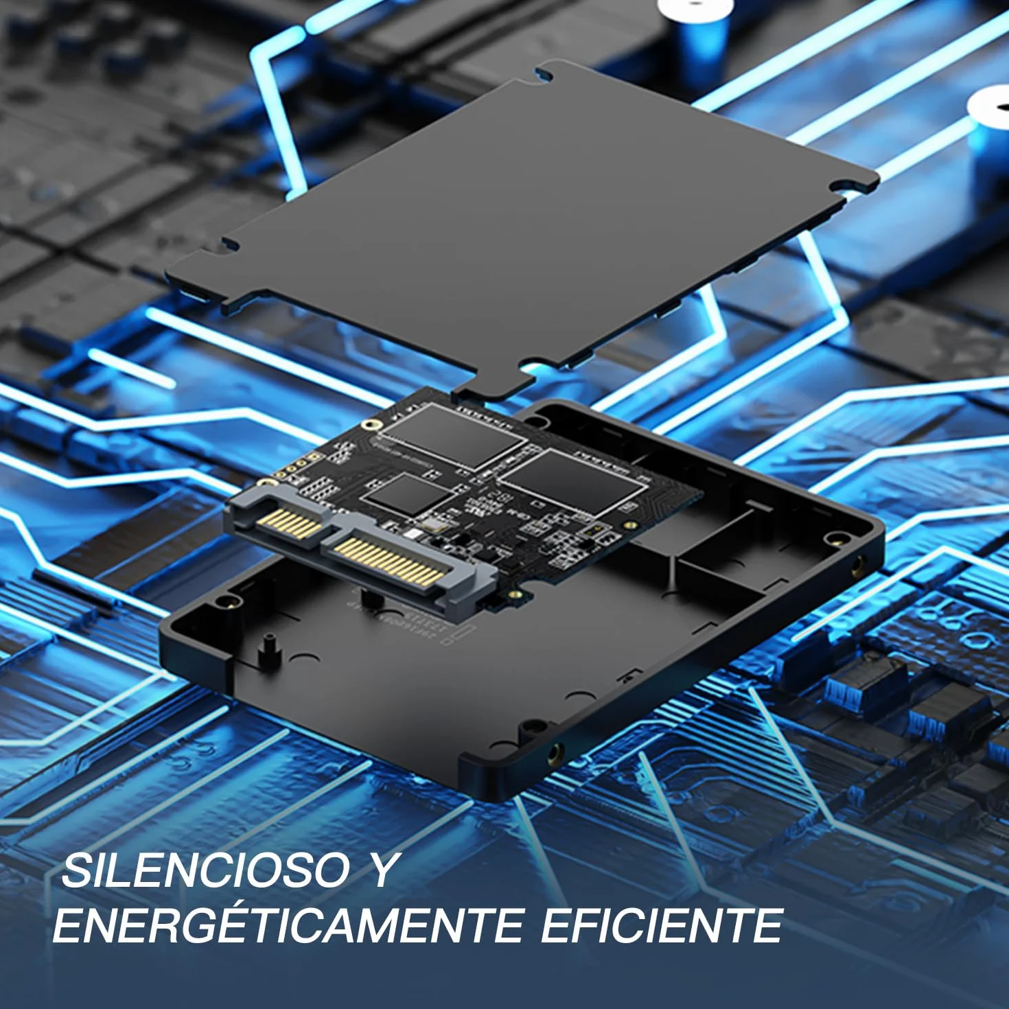 Kingspec SSD 512GB 2,5" SATA III TLC 3D NAND Disco Duro Interno 570 MB/s