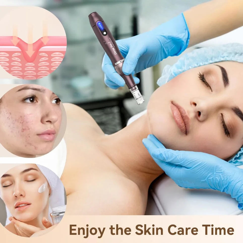 Dr.Pen Ultima A10 Dermapen Microneedling Pen Inalámbrica Profesional con 22 Cartuchos de Repuesto