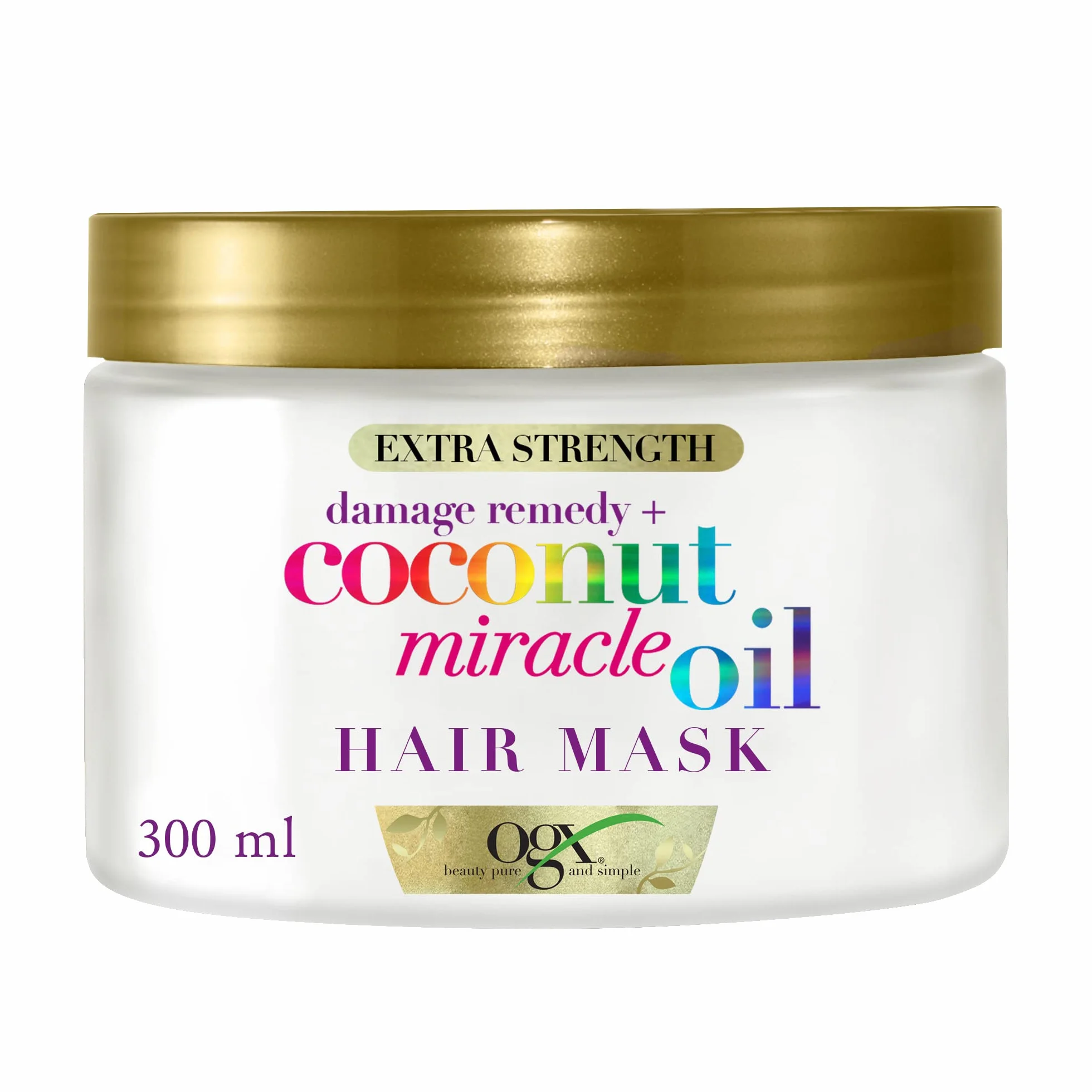 OGX Coconut Miracle Oil Hair Mask 300 ml Anti Frizz Reparadora Sin Sulfatos