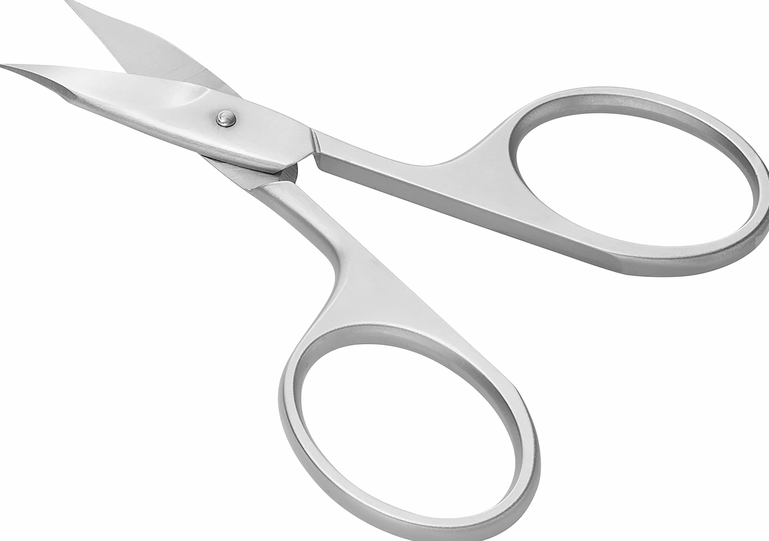 ZWILLING Tijeras combinadas para uñas, filo curvado, punta fina, 90 mm, plata