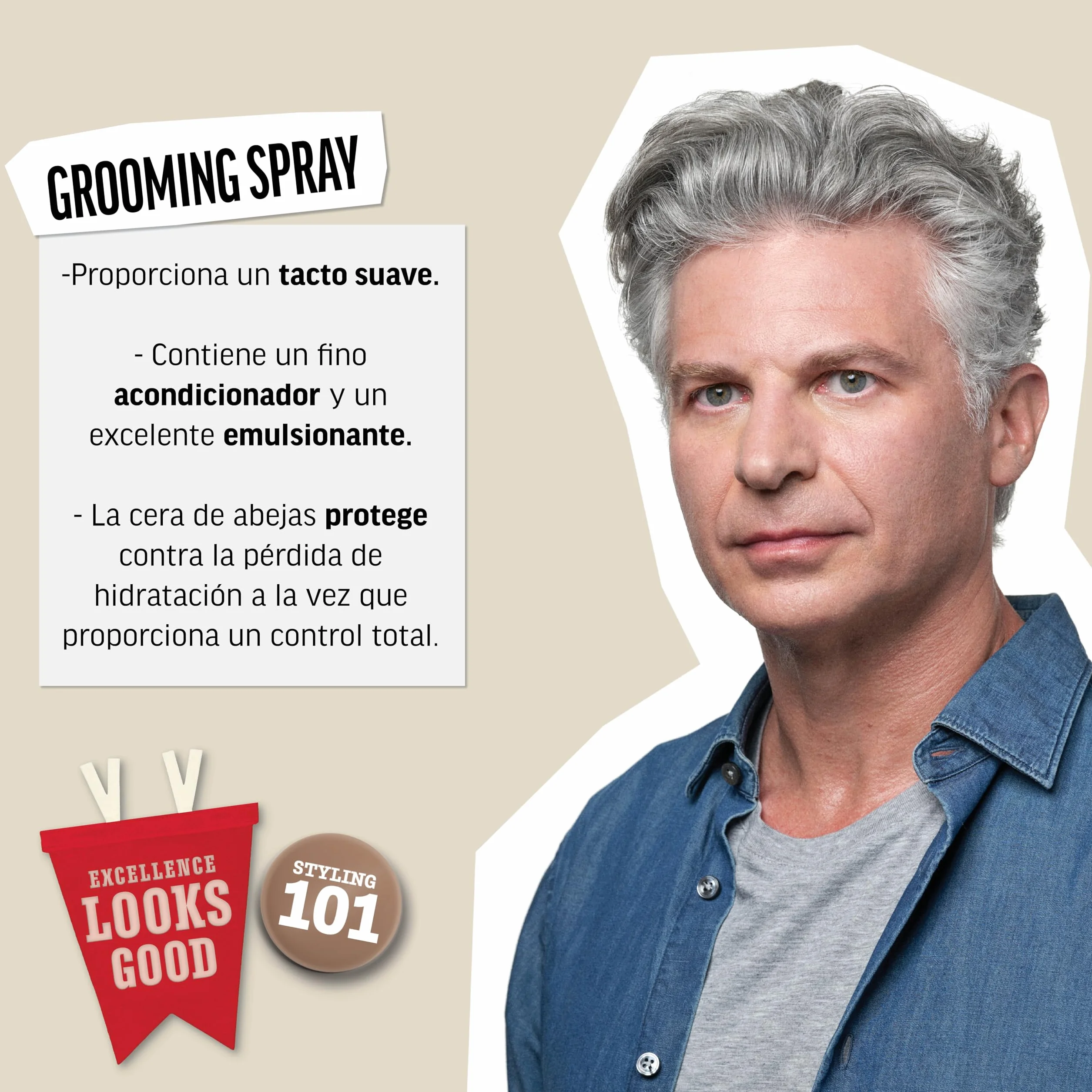 American Crew Grooming Spray Fijación Variable 250 ml
