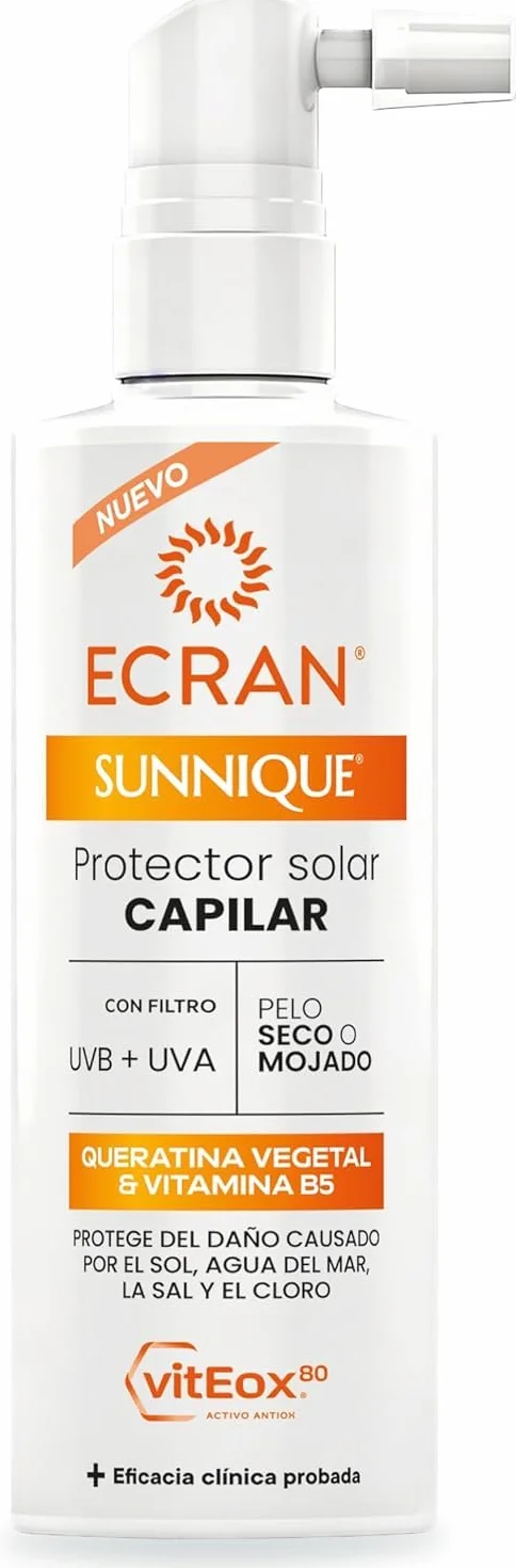 Sunnique Ecran Spray Protector Solar Capilar con Queratina Vegetal y Vitamina B5 100 ml