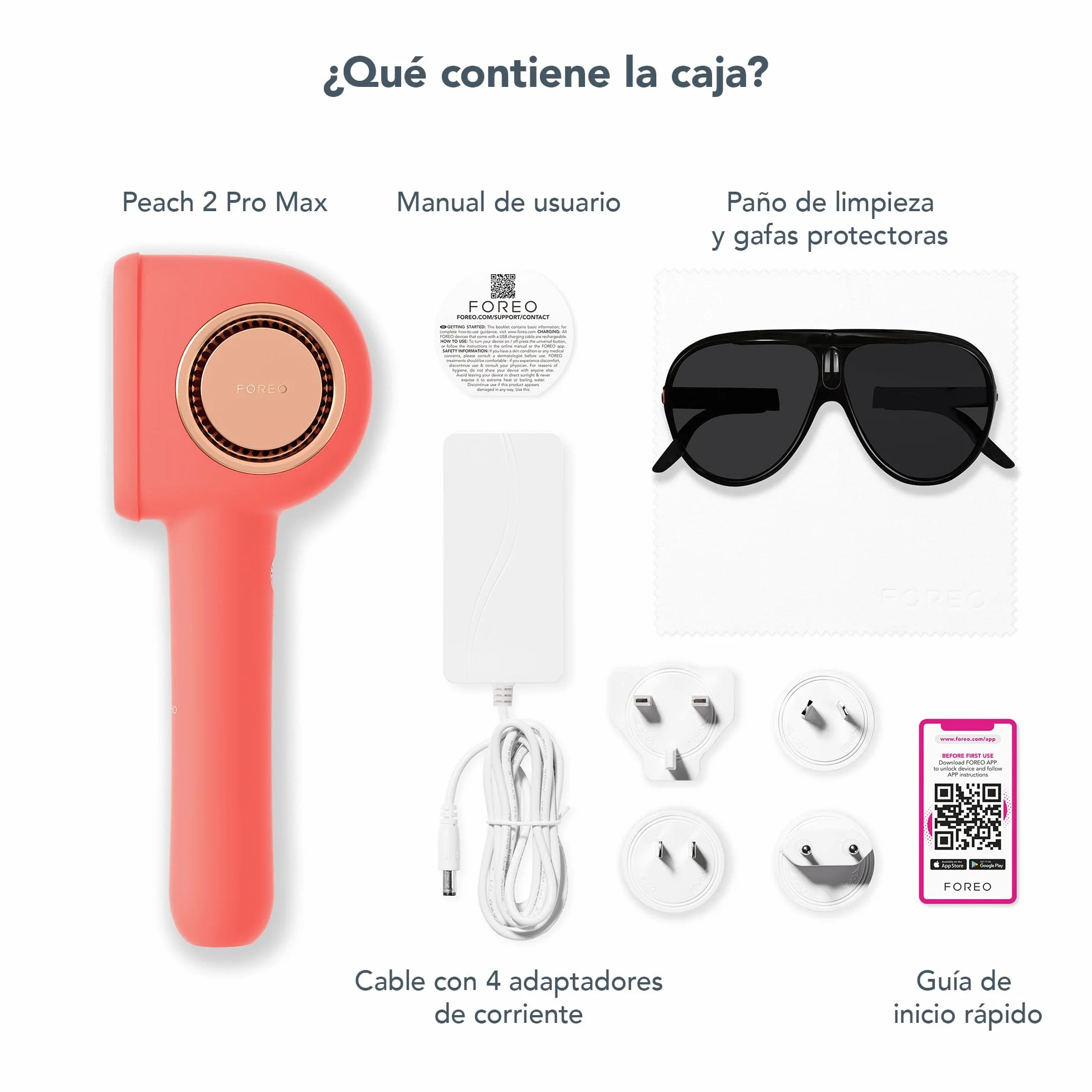 FOREO PEACH 2 Pro Max IPL depiladora laser facial y corporal para mujer y hombre