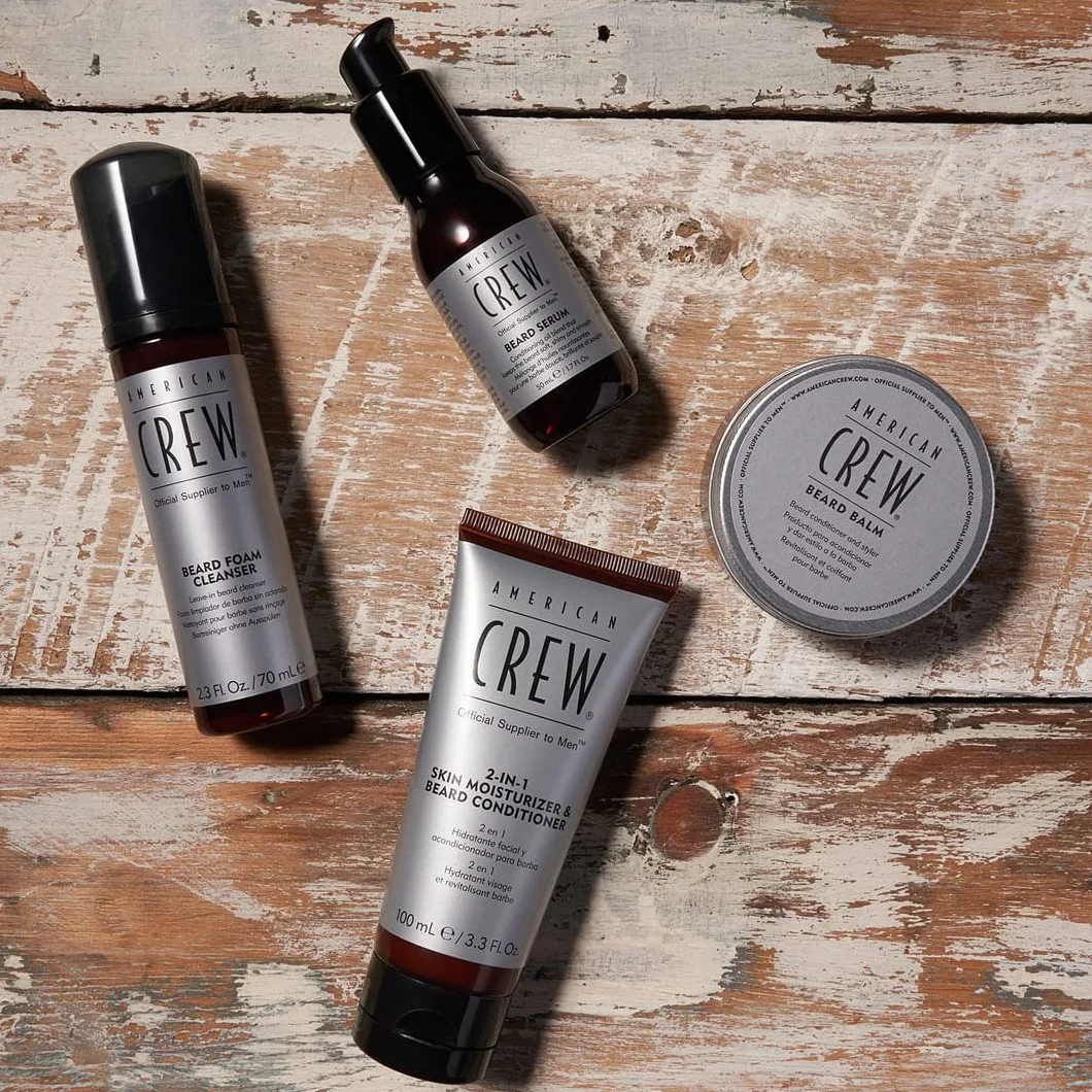 American Crew Beard Serum, Aceite para la Barba que Acondiciona, Aporta Brillo y Suavidad, Calma la Irritación, con Textura Ligera y de Rápida Absorción, para Uso Diario, 50 ml