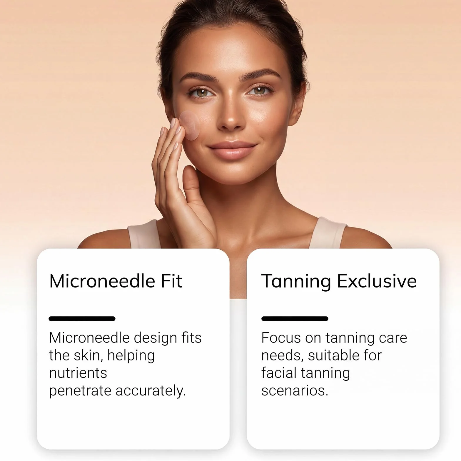 Parche de Microagujas Autobronceador 10 Unidades con DHA y Eritrulosa
