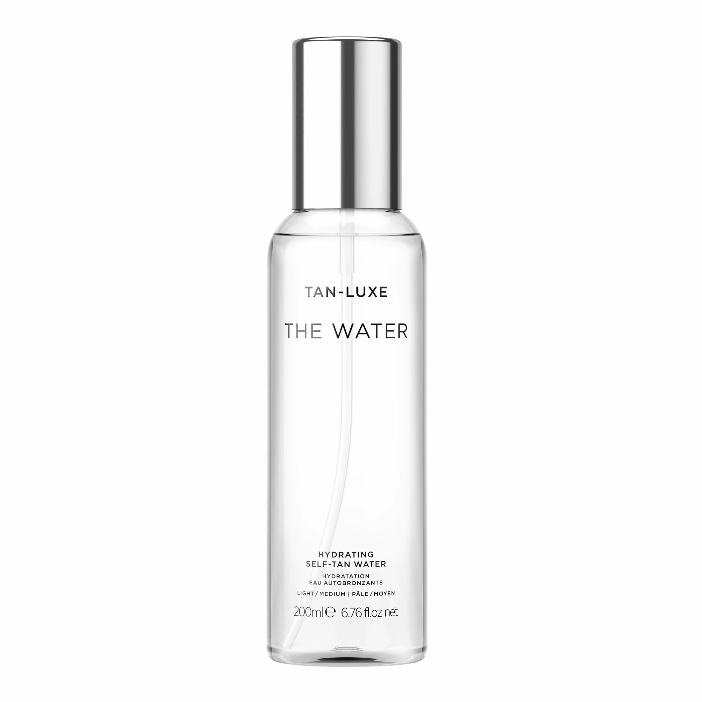 TAN-LUXE THE WATER agua autobronceadora, ligera/media (200 ml), agua autobronceadora, libre de crueldad animal y vegana