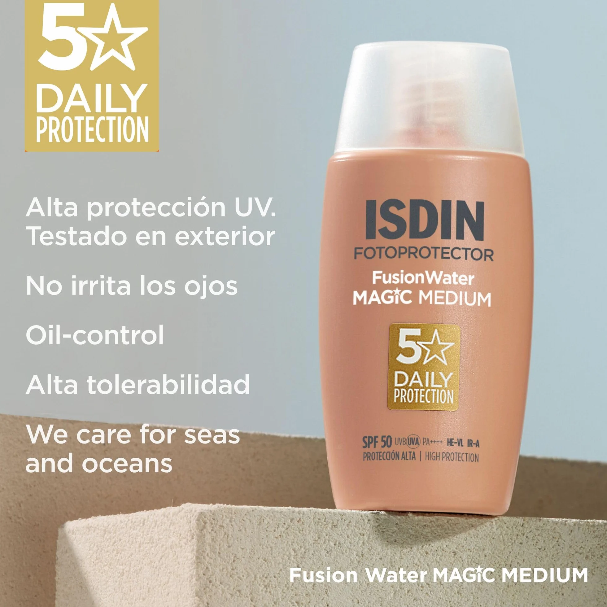 ISDIN Fusion Water Magic Color SPF 50 Protector Solar Facial 50ml
