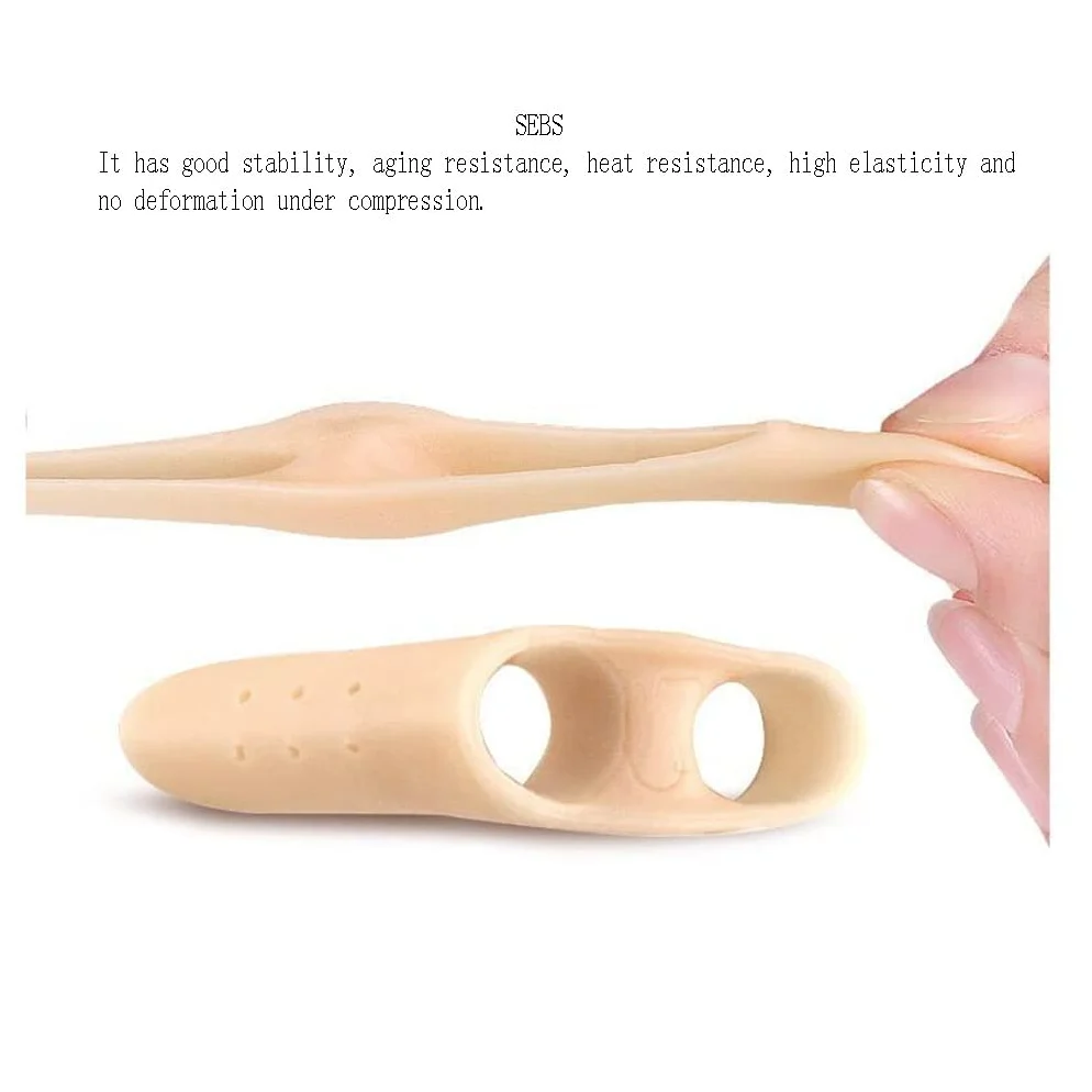 Separadores de Dedos, Separador pequeño de Doble Orificio, Corrección de Anillo para peinar los Dedos de los pies Protectores de Gel Dedos superpuestos, Separadores rizados Fricción