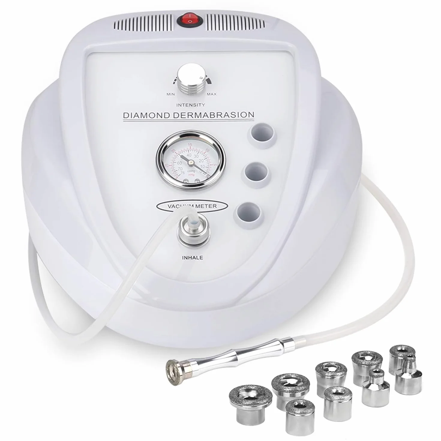 Profesional Dermoabrasión Equipo Pelado Microcristalino Cuidado Facial Doméstico Succión 65-68 cmHg