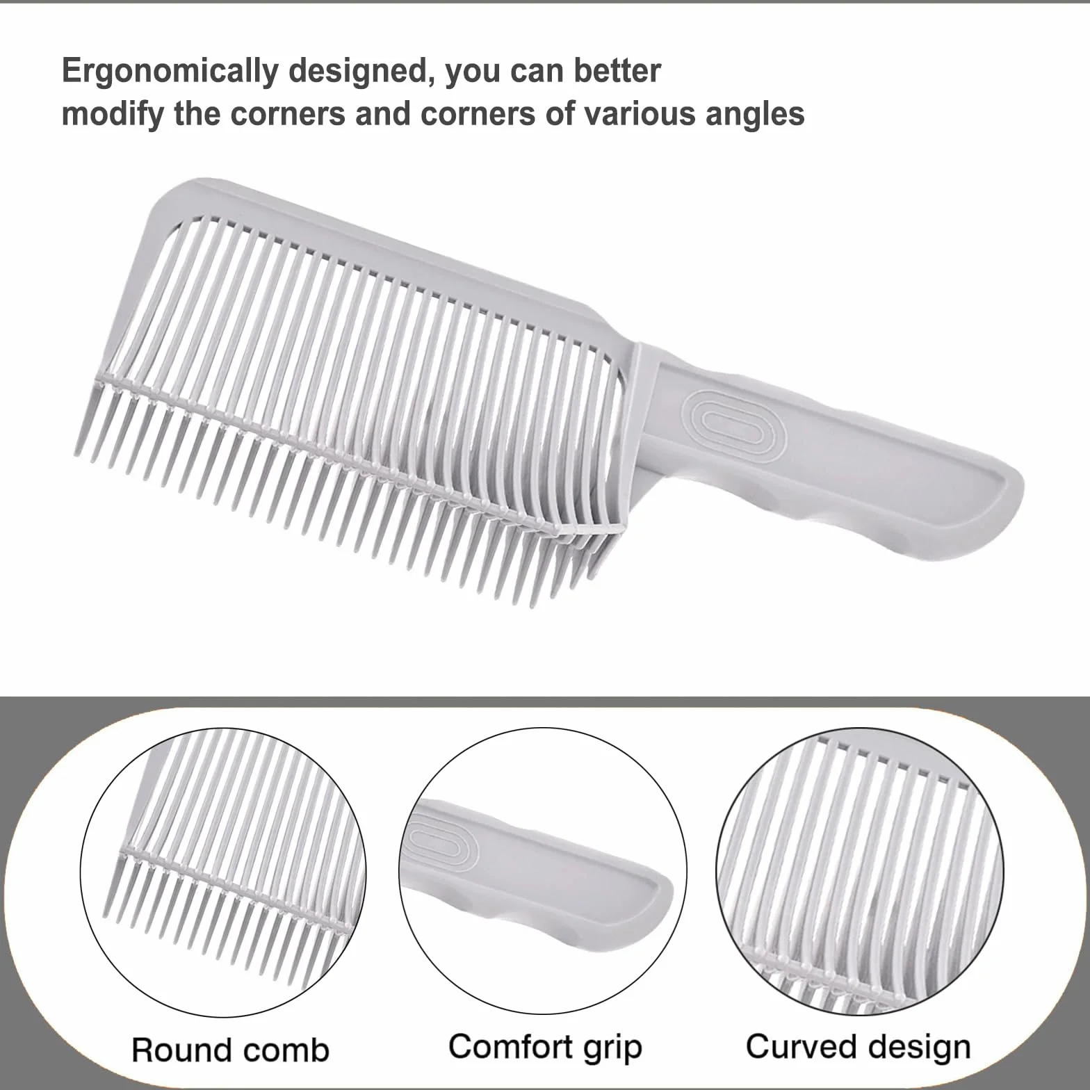Plantillas de Afeitado para Escote, Bandas de Pelo de Silicona Curvadas, Guía de Corte Ajustable para Cabello