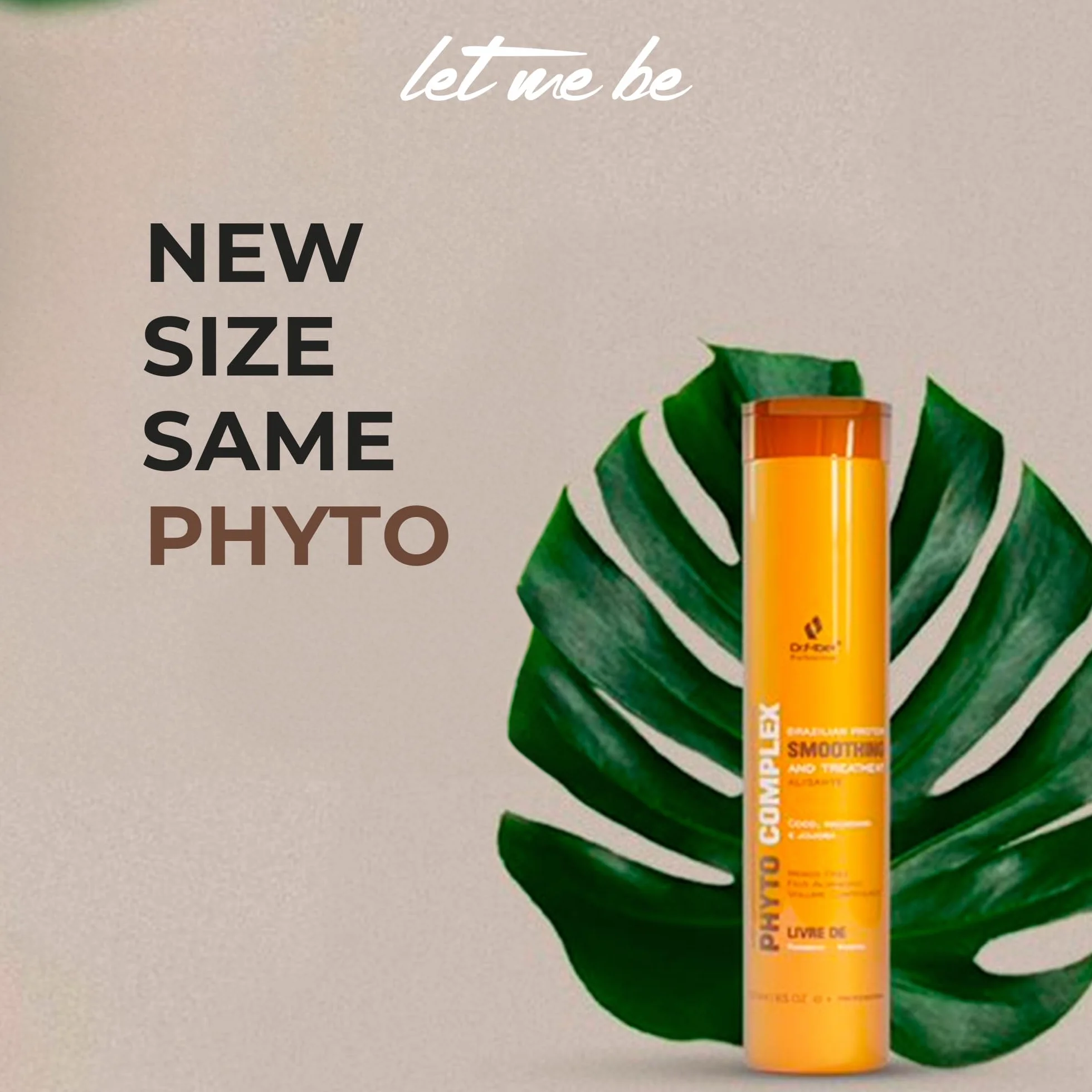 Let Me Be Alisado Brasileño Orgánico Profesional Phyto Complex Sin Formol Keratina Hidrolilzada Tratamiento Capilar Anti-Frizz 300ml