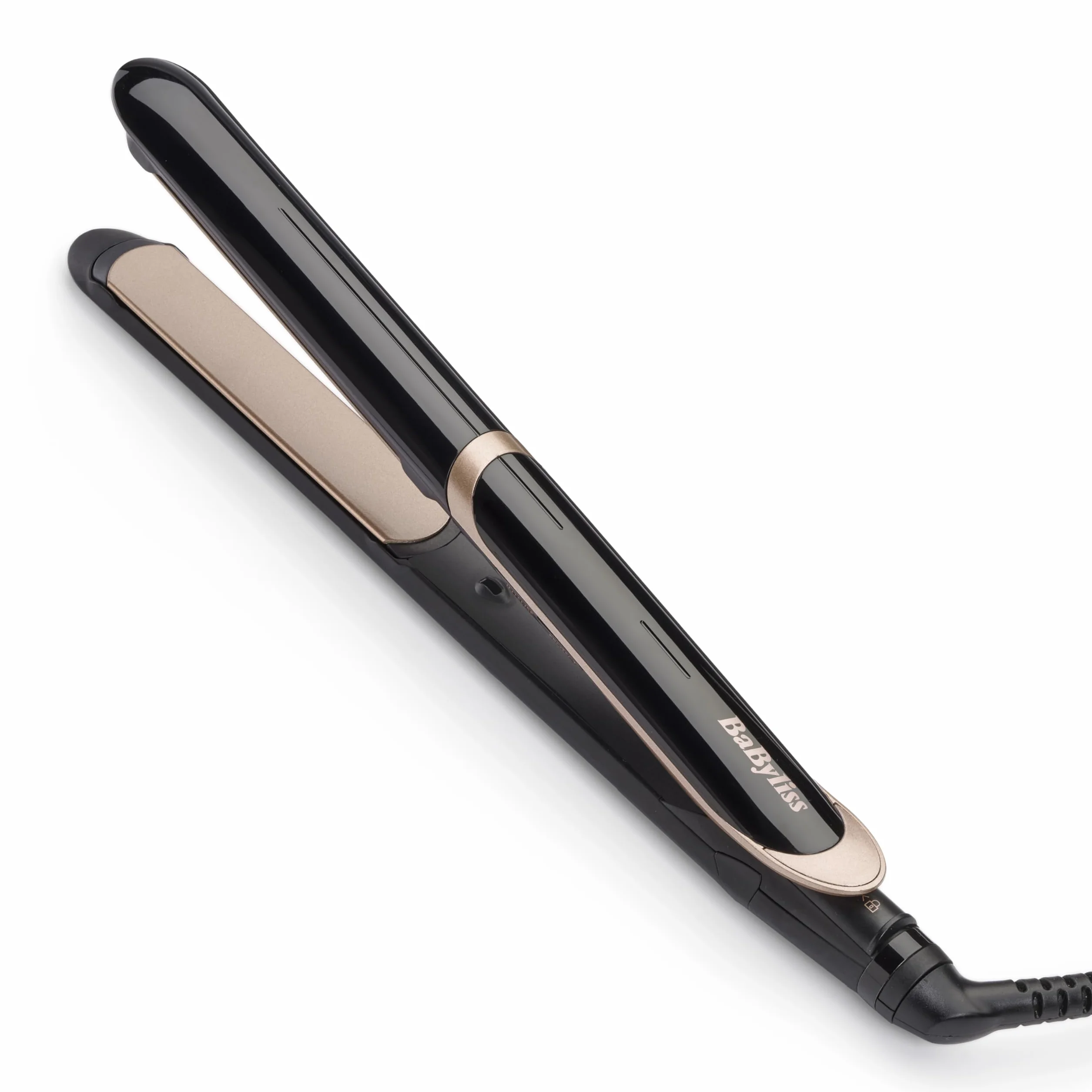 BaByliss Plancha de Pelo Super Smooth ST393E - Tecnología iónica anti frizz, Placas de cerámica, 140-235°C
