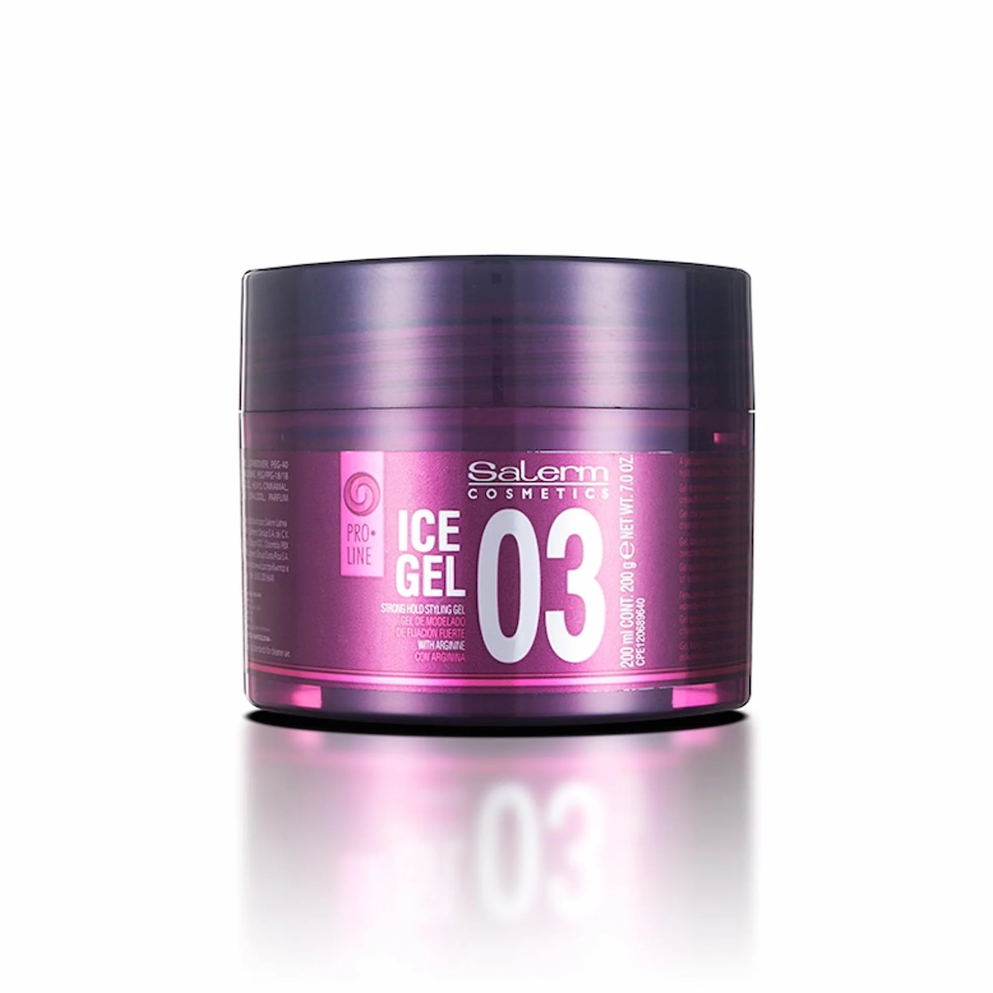 SALERM Ice Gel 03 Fijador para el Pelo 200 ml Fijación Fuerte Efecto Mojado