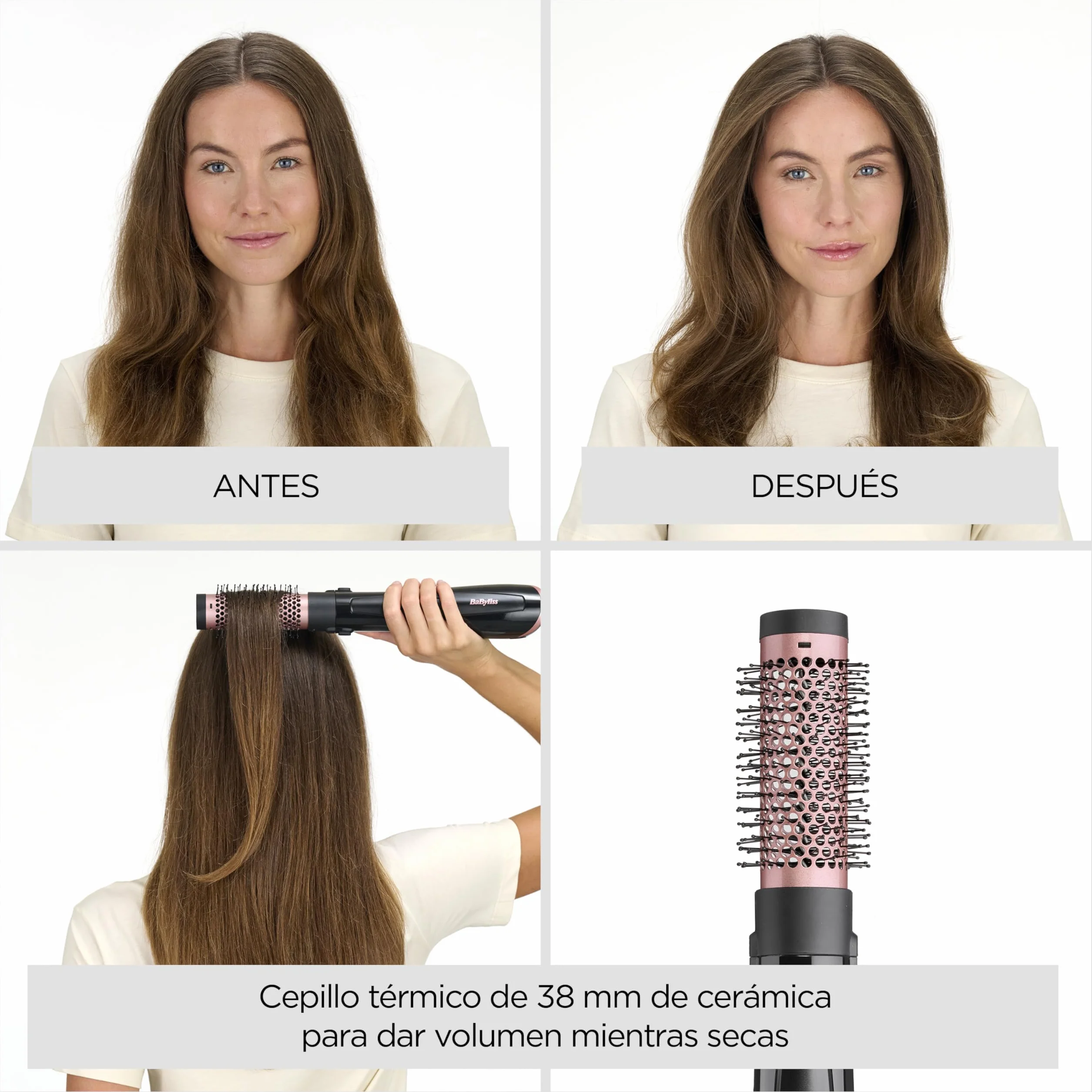 BaByliss Perfect Finish AS126E Cepillo de aire secador moldeador iónico