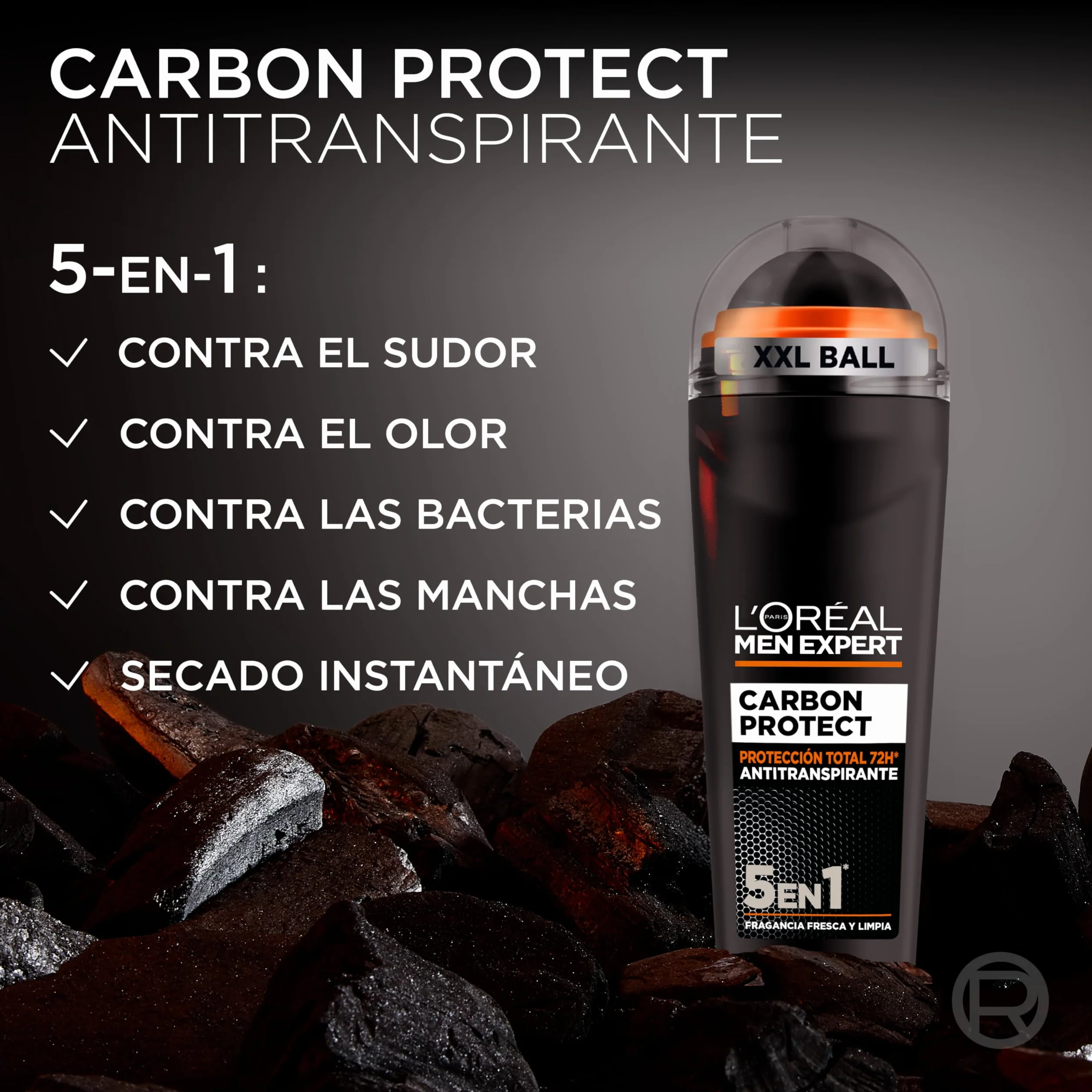 L'Oréal Men Expert Carbon Protect Desodorante Roll-On XXL 100ml