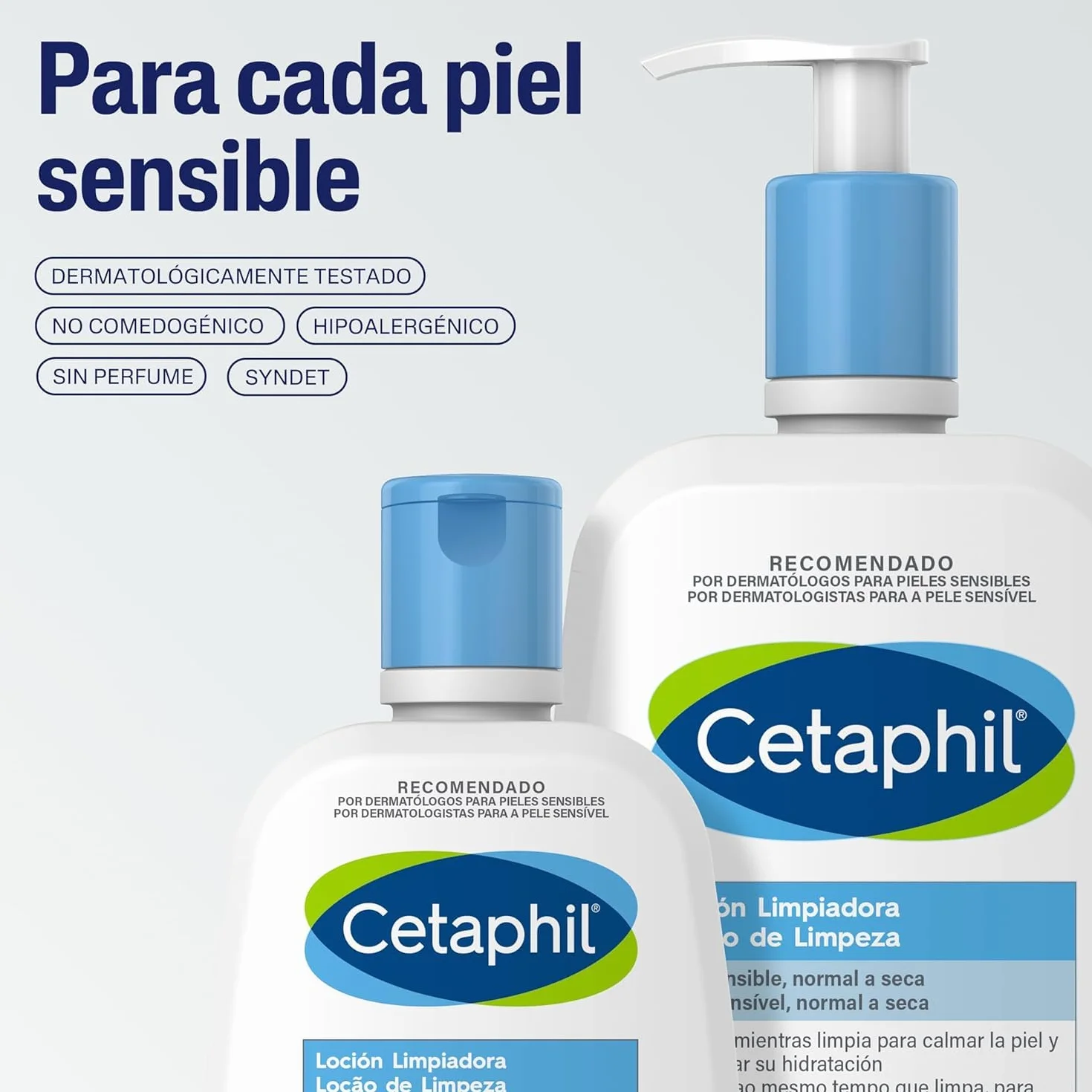 Cetaphil Rutina Cuidado Piel Sensible Set: Crema Hidratante 453g + Loción Limpiadora Mini 29ml