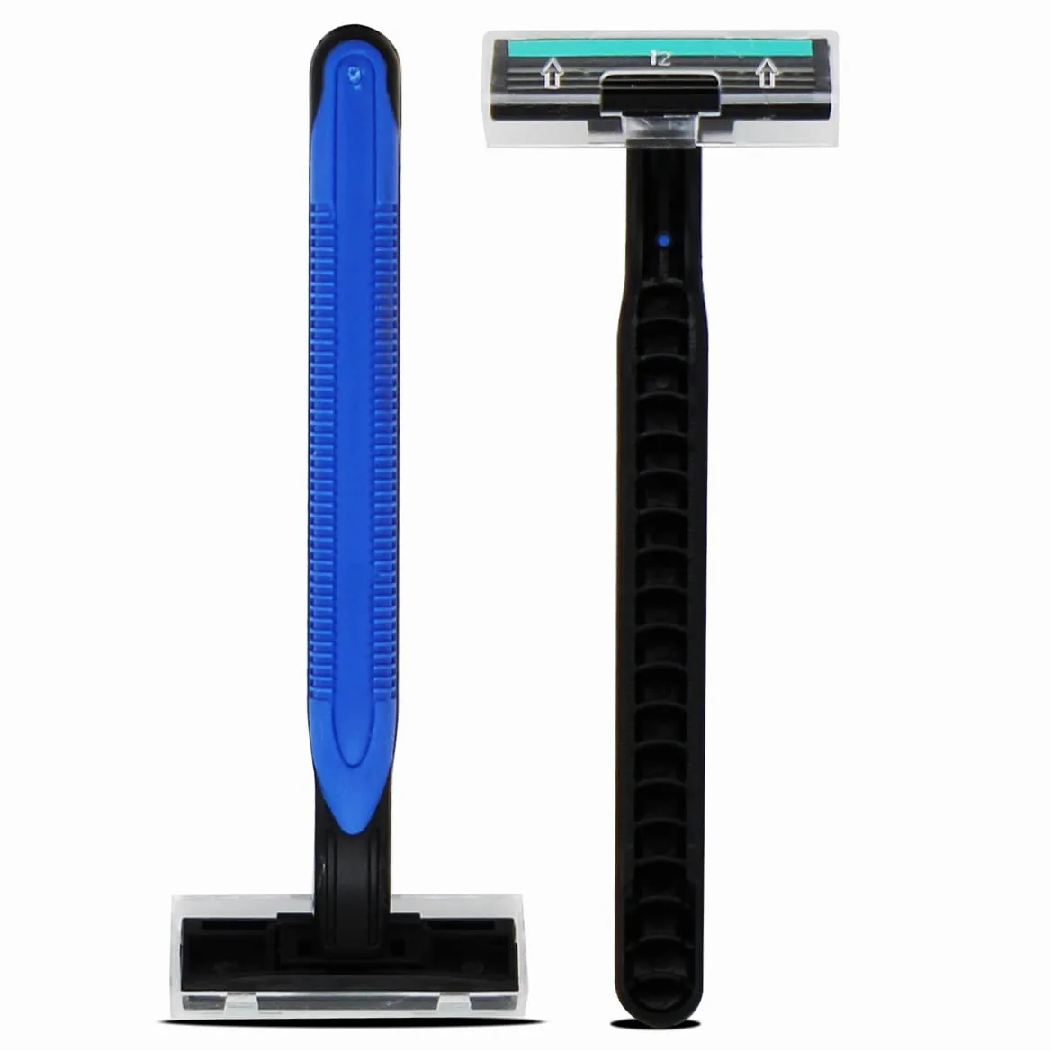 Juego de 24 paquetes de 6 Maquinillas de Afeitar Desechable, Maquinilla de Afeitar con 3 Cuchillas para Hombres, Maquinillas de Afeitar Manual, Cabezal Fijo