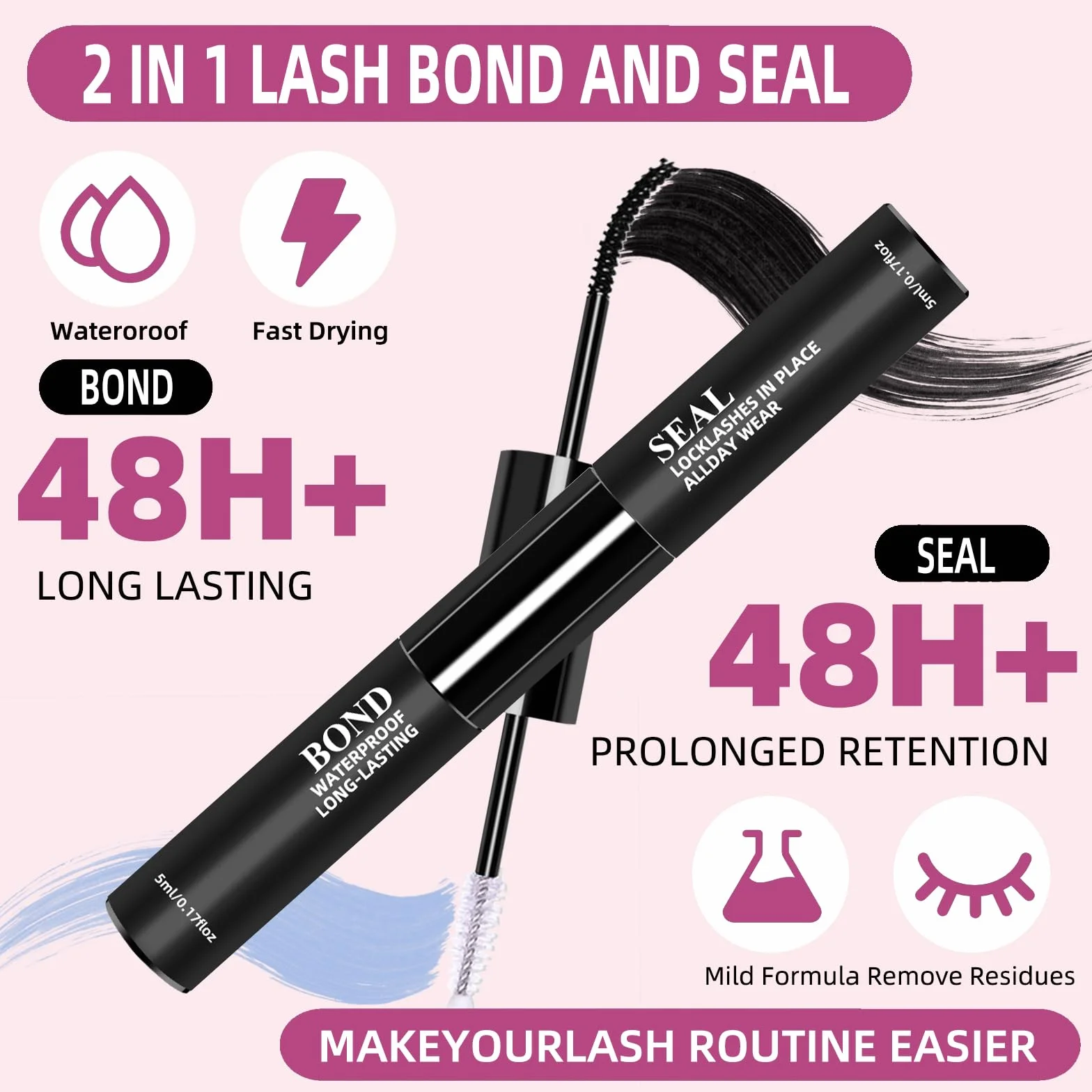 280 Pcs Cluster Lashes Kit 30D 40D 9-16mm Pestañas Postizas DIY
