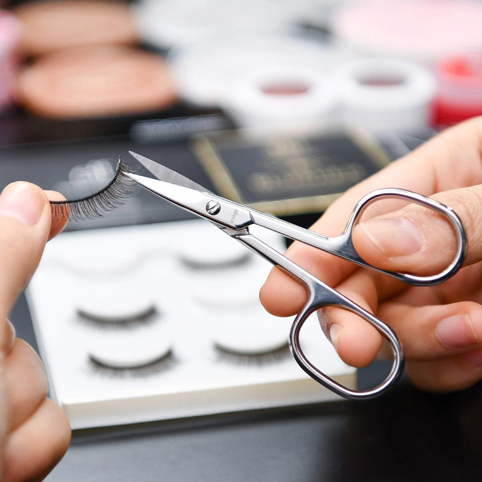 LIVINGO Tijeras de uñas prémium acero inoxidable para cutículas manicura profesional
