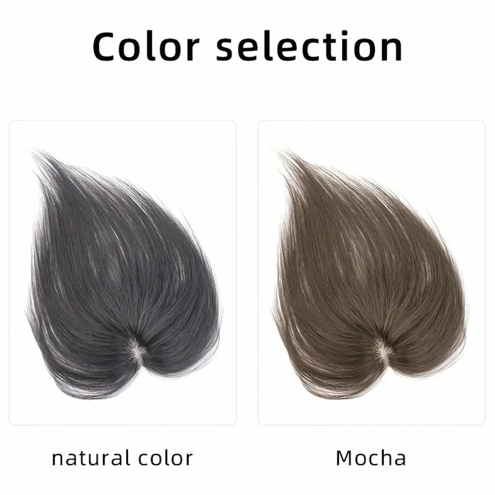 Extensión capilar con clip para flequillo, cobertura de 360° para mujeres con cabello escaso, para uso diario añade el volumen del cabello (Mocha)
