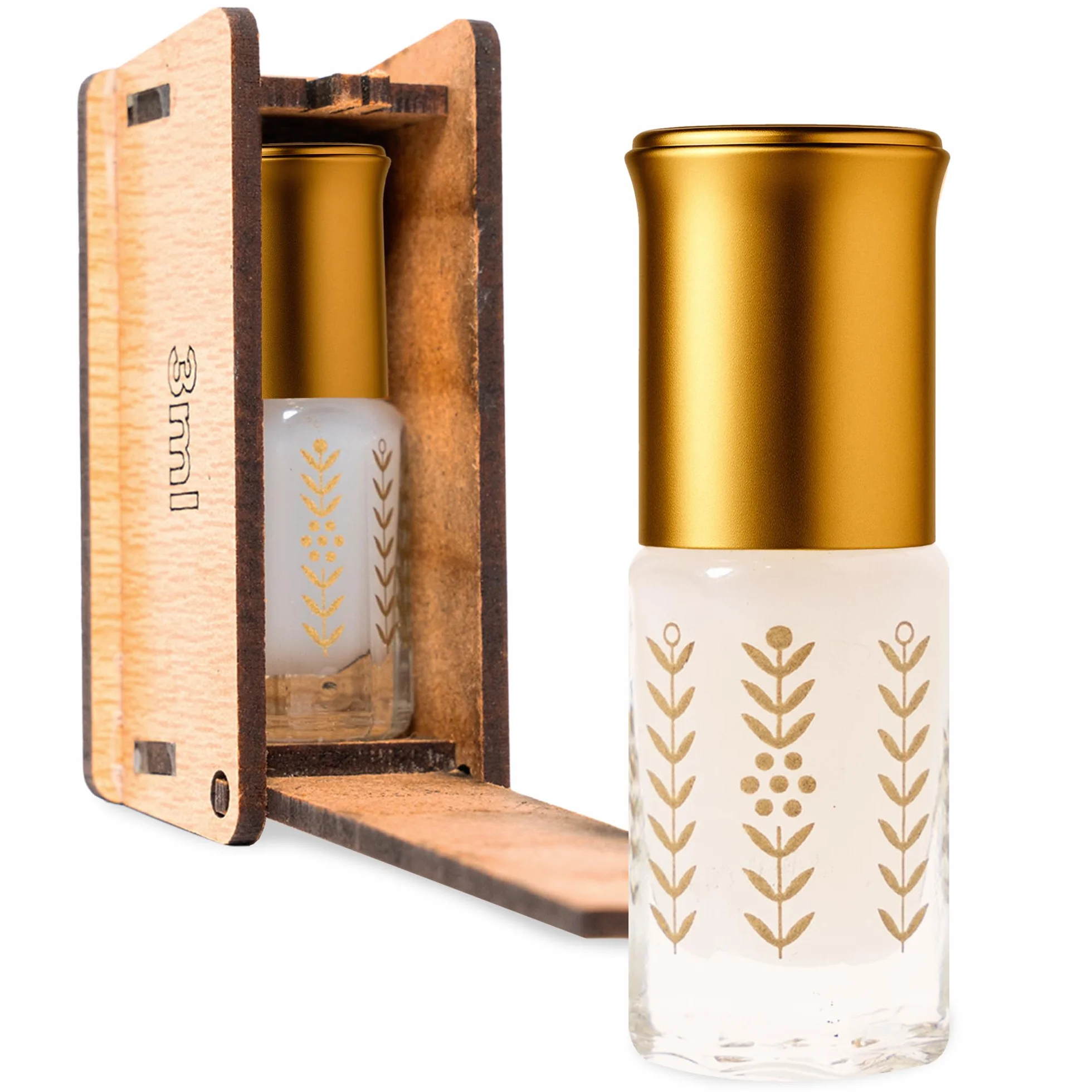 Musk Tahara 3ml | Almizcle Blanco, Aceite Esencial para Purificación después de la Menstruación, Perfume Árabe Mujer, Libre de Alcohol y Apto para Piel Sensible, Textura Cremosa