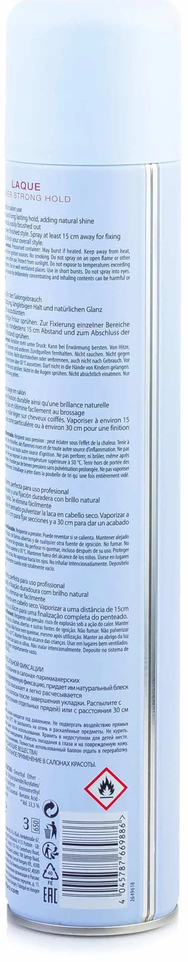 SCHWARZKOPF PROFESSIONELLE LACA AEROSOL 500 ml