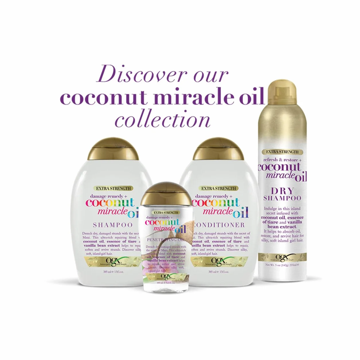 OGX Coconut Miracle Oil Extra Strength Penetrating Oil 100 ml Anti Frizz Aceite de Coco