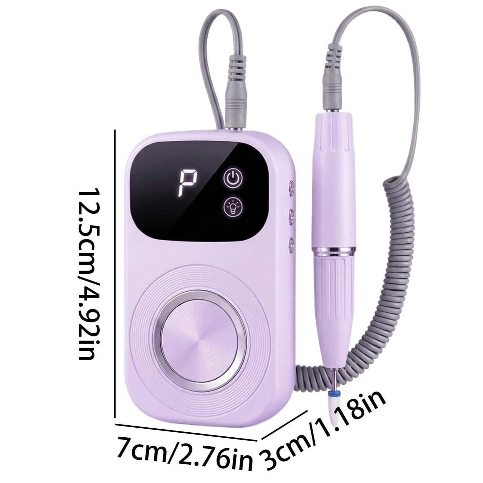 Taladro Uñas Herramienta De Manicura Eléctrica Portátil Multifunción | Kit Taladro para Uñas Gruesas en uñas de manos y pies, manicura, callos, hogar, viaje diario