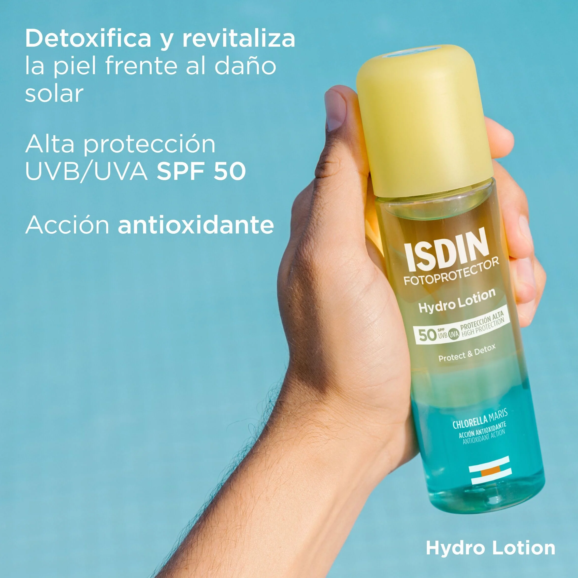 ISDIN HydroLotion SPF 50 Fotoprotector Solar Corporal Bifásico 200 ml