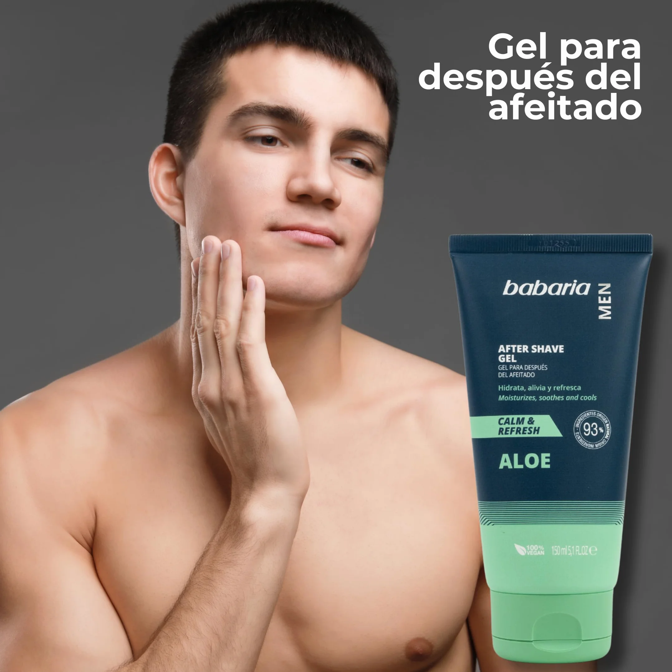 Babaria After Shave Hombre Crema Hidratante Facial Aloe Vera