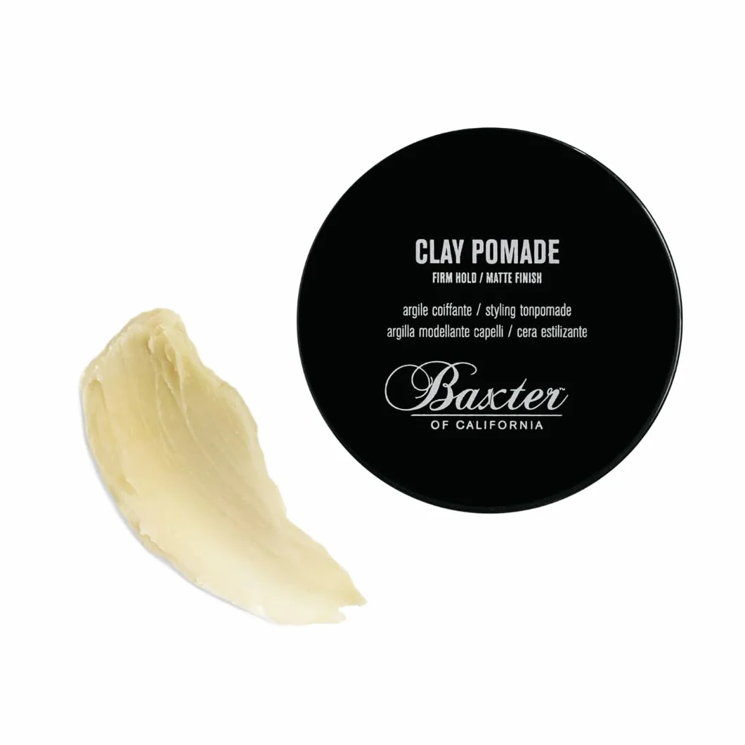 Baxter of California Pomada de arcilla para cabello natural, fijación firme, acabado mate 2 oz