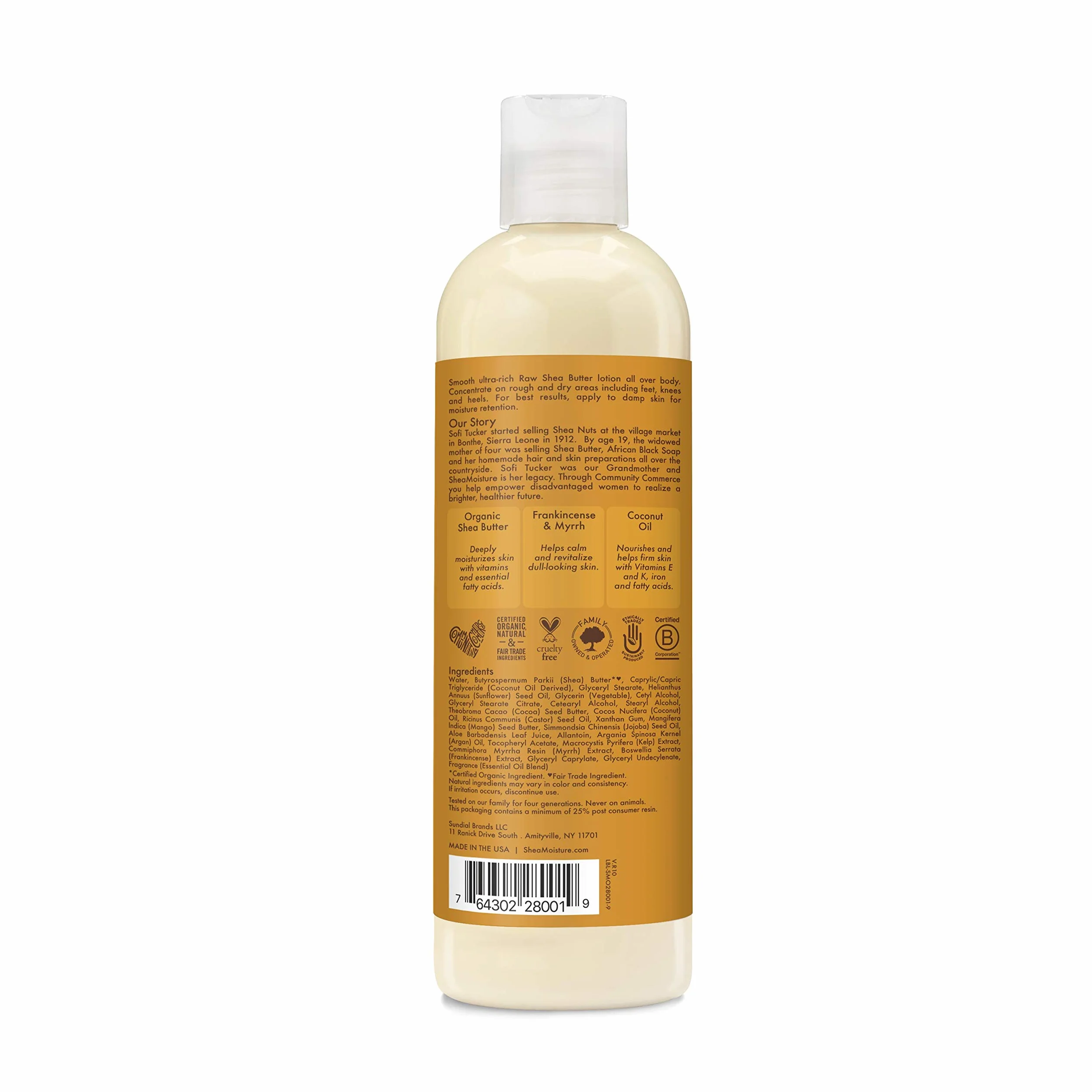 Shea Moisture, Crema corporal - 390 ml.