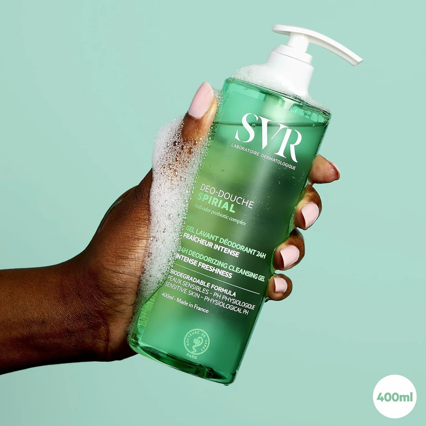 SVR Spirial Deo-Douche Gel 2 en 1 Gel de Ducha y Desodorante 400ml