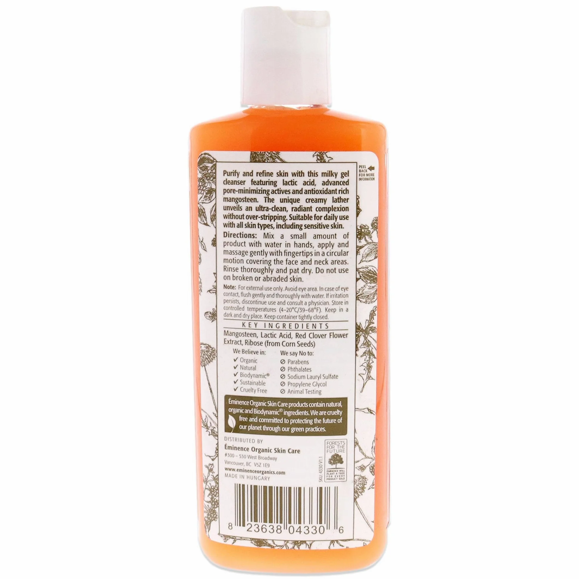 Eminence Mangosteen - Limpiador diario de rejuvenecimiento para limpiador unisex de 4.2 onzas