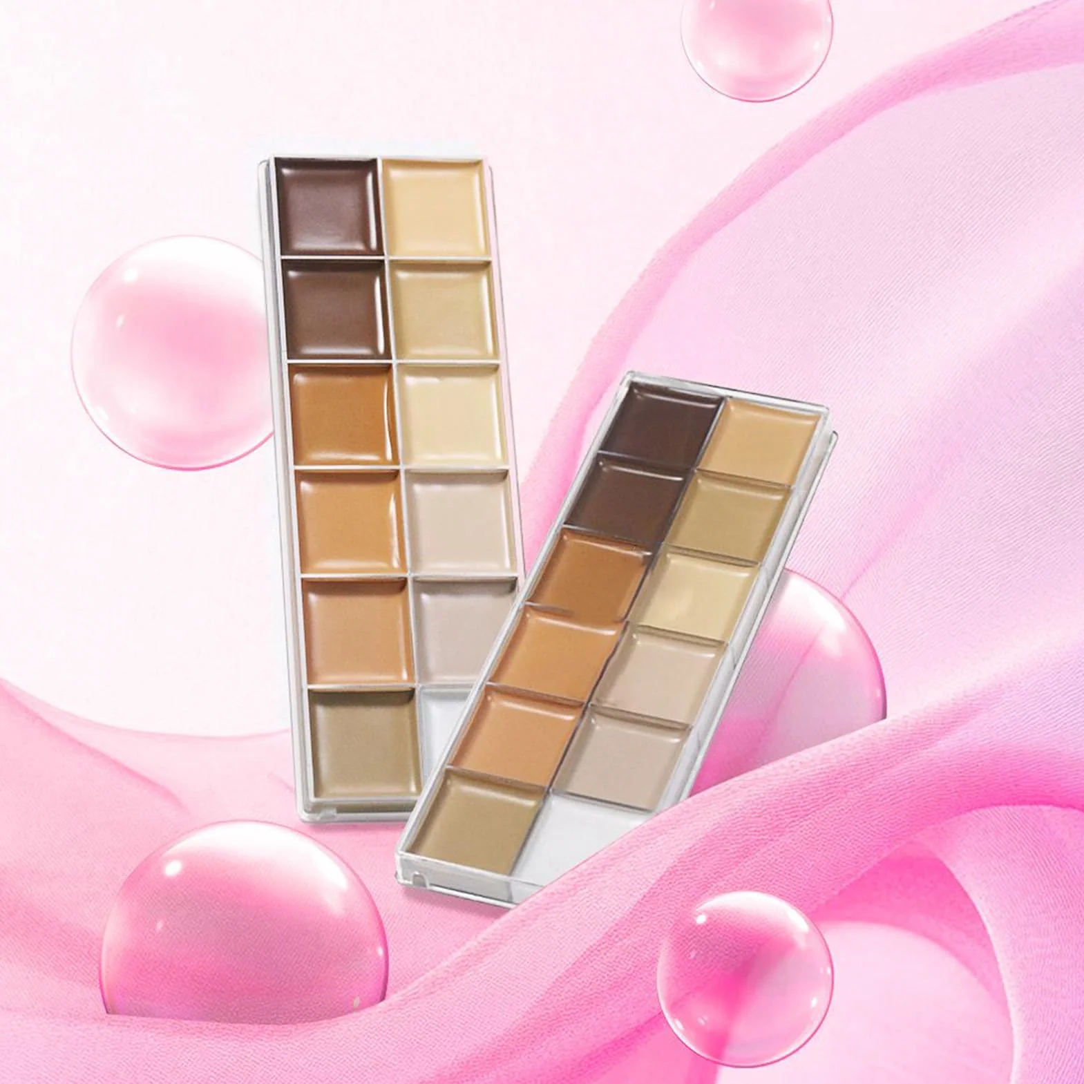 Paleta De Maquillaje En Crema 12 Tonos Correctores Y Base Neutralizante Para Mujeres