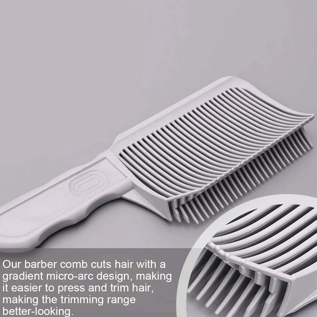 Peine de peluquería ajustable para cortar el pelo, juego de corte curvado de silicona