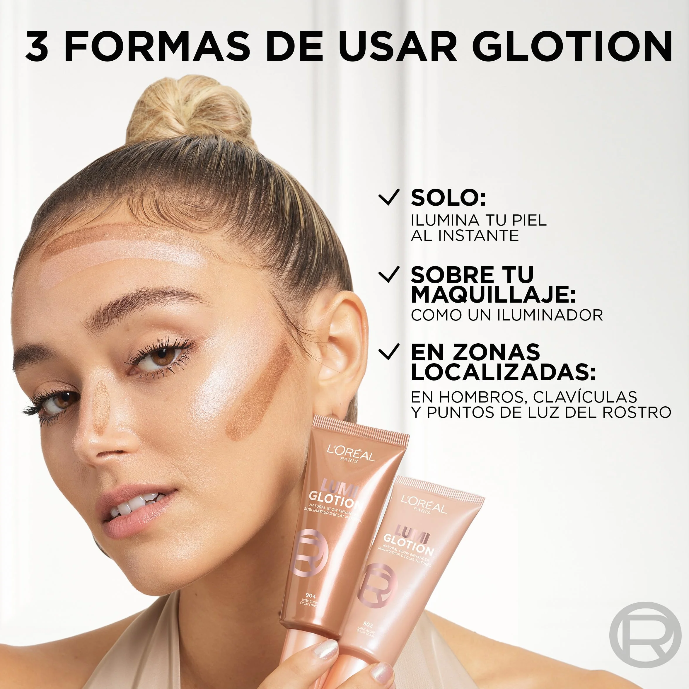 L'Oréal Paris Lumi Glotion Iluminadora Tono Medium