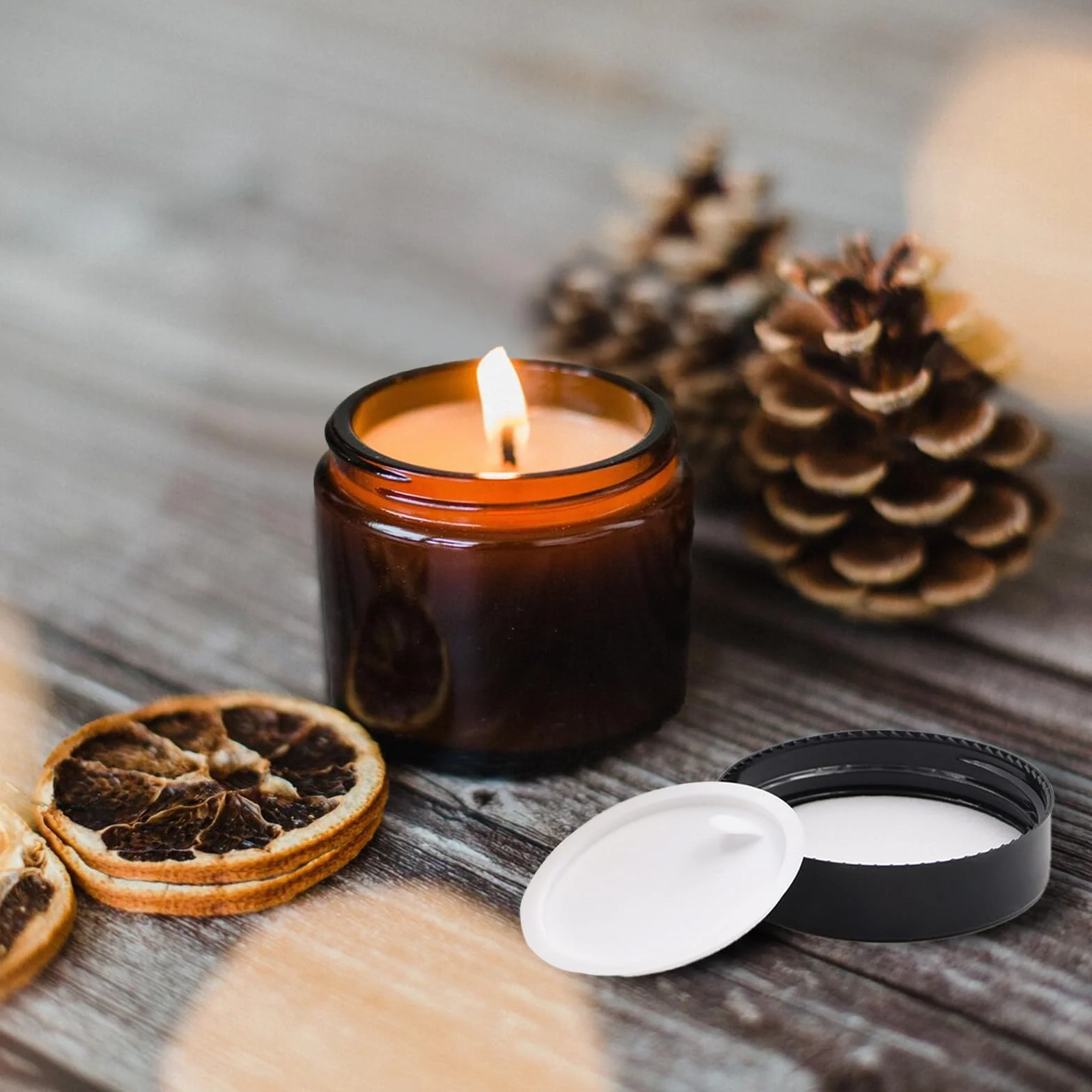 Tarros de cristal ámbar 120 ml para crema cosmética farmacia ungüentos
