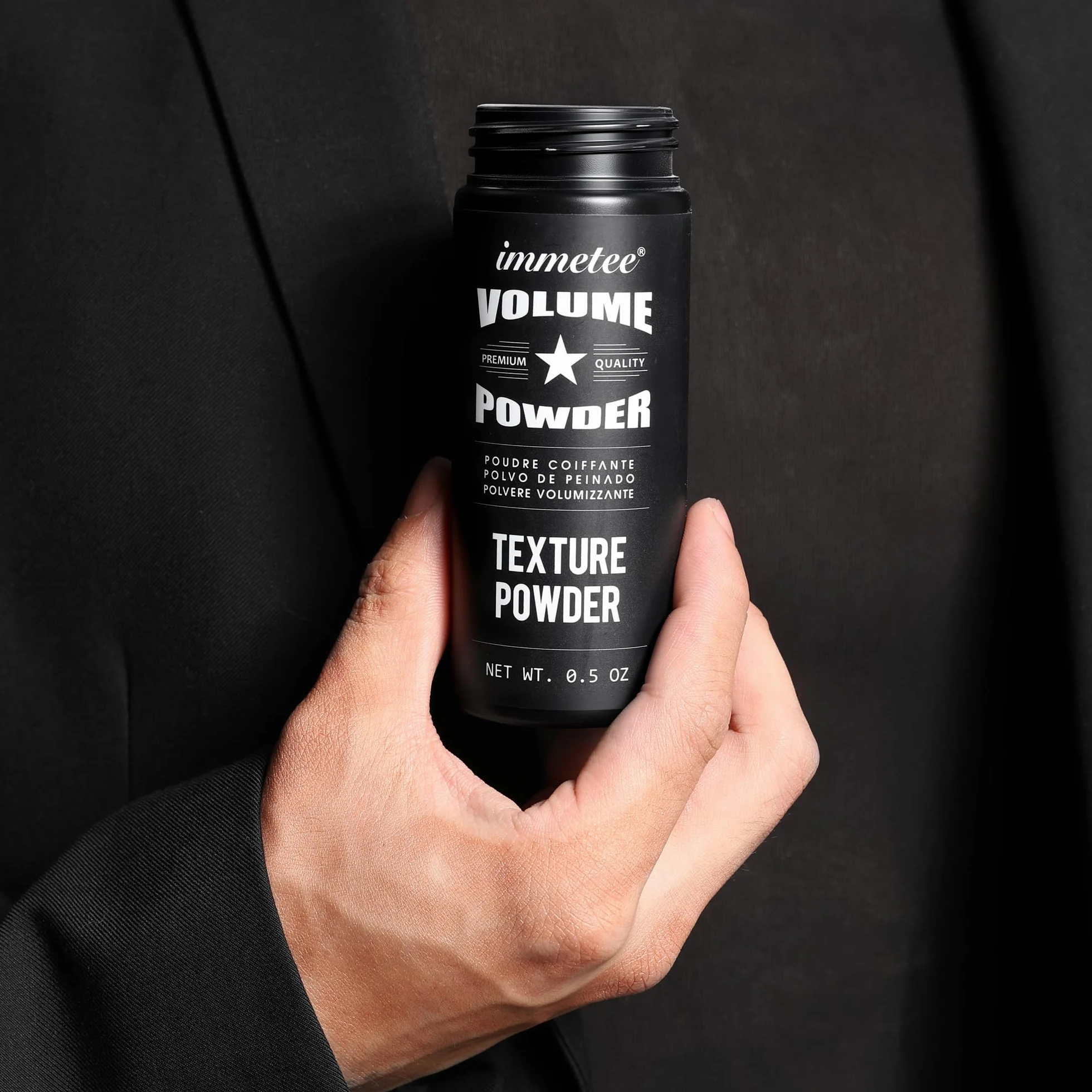immetee Polvos Volumen Texturizantes para el Pelo Hombre Mujer, Efecto Mate Acabado Natural, 14g