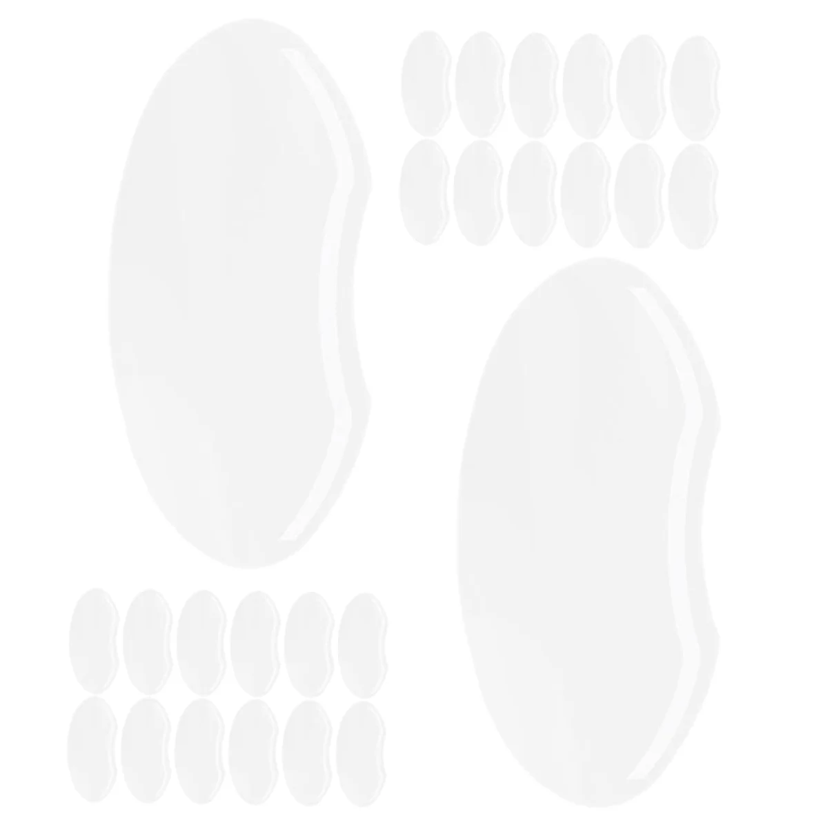 Didiseaon 120 Piezas transparente transparente protectores faciales transparentes escudos de para los ojos visera para el pelo